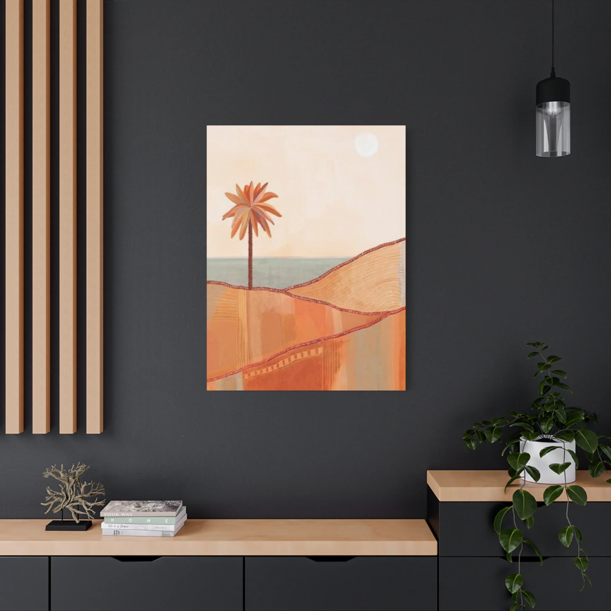 Brown Palm Tree In The Desert Wall Art & Canvas Prints - Image 13