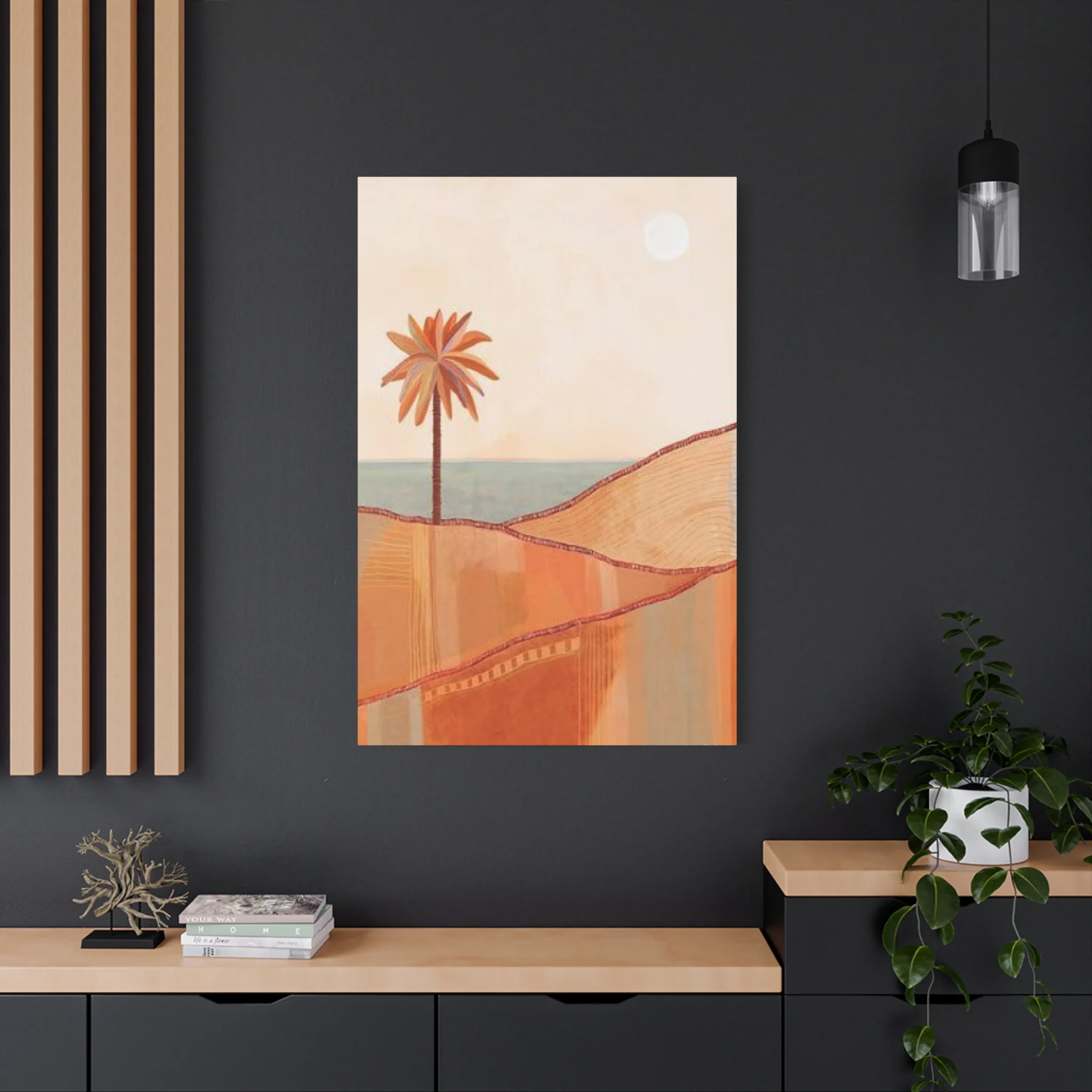 Brown Palm Tree In The Desert Wall Art & Canvas Prints - Image 16