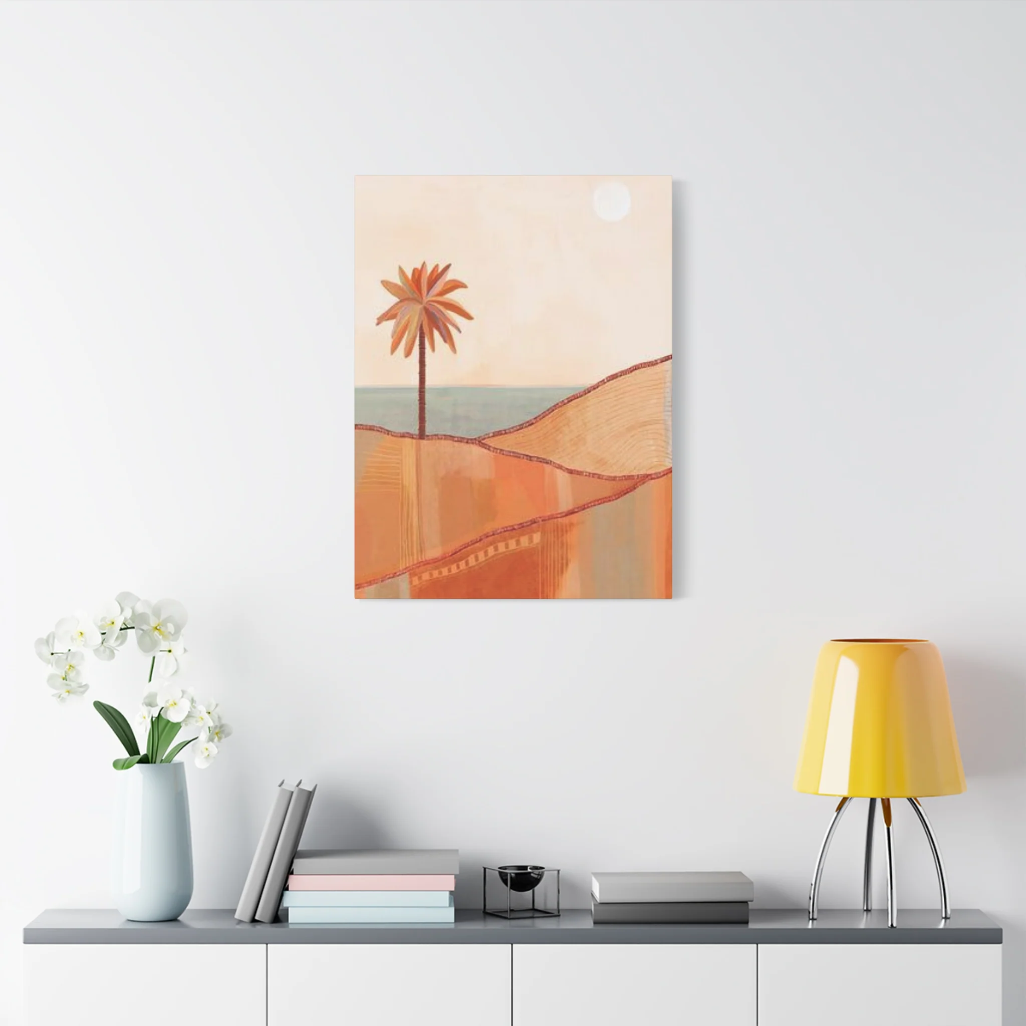 Brown Palm Tree In The Desert Wall Art & Canvas Prints - Image 6