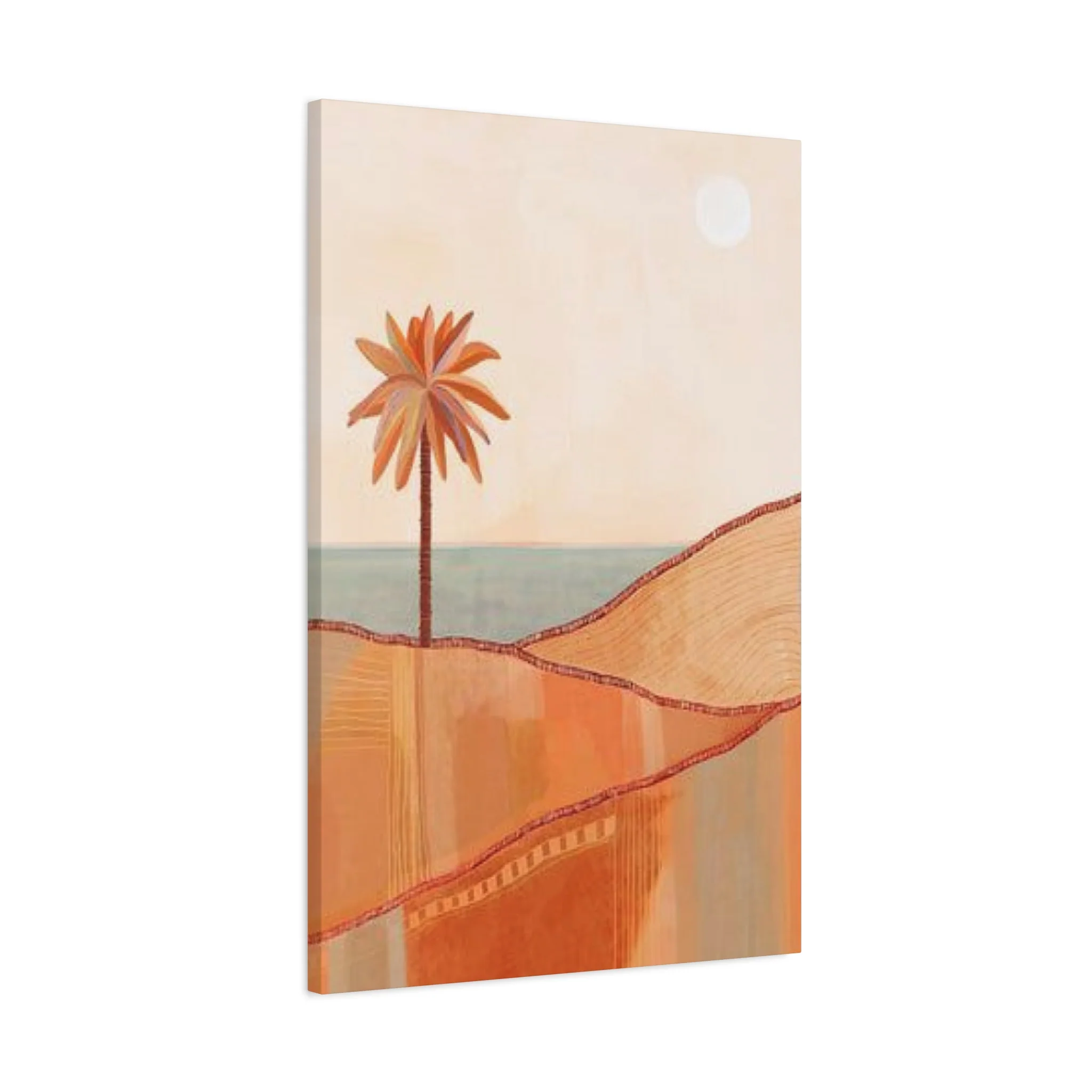 Brown Palm Tree In The Desert Wall Art & Canvas Prints - Image 8