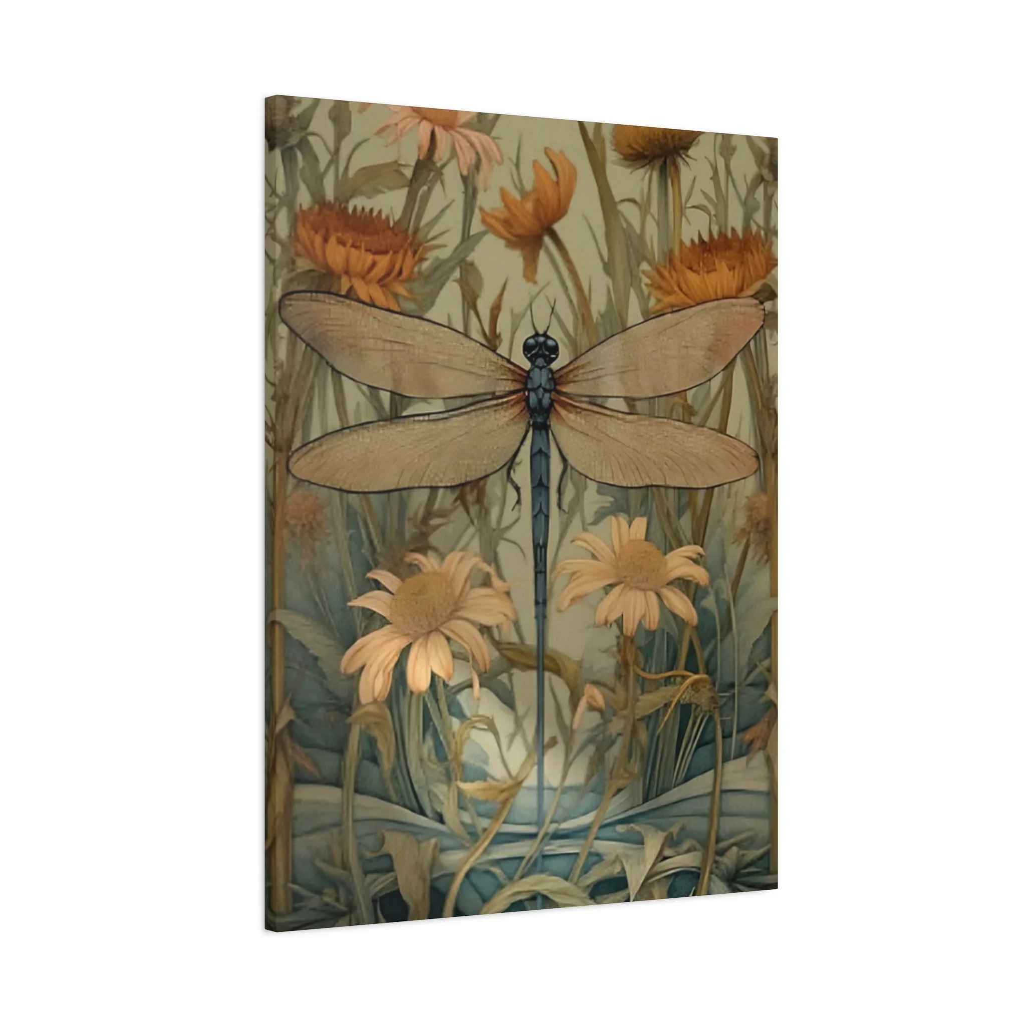 Brown Wing Dragonfly Wall Art & Canvas Prints - Image 11