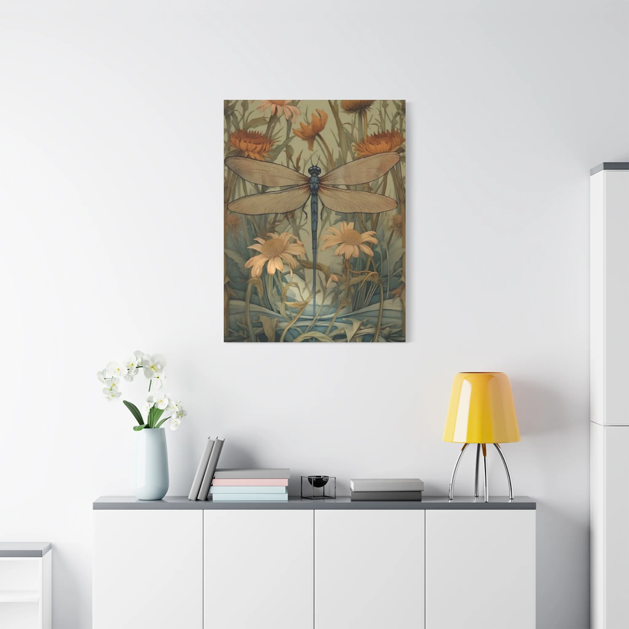 Brown Wing Dragonfly Wall Art & Canvas Prints - Image 12
