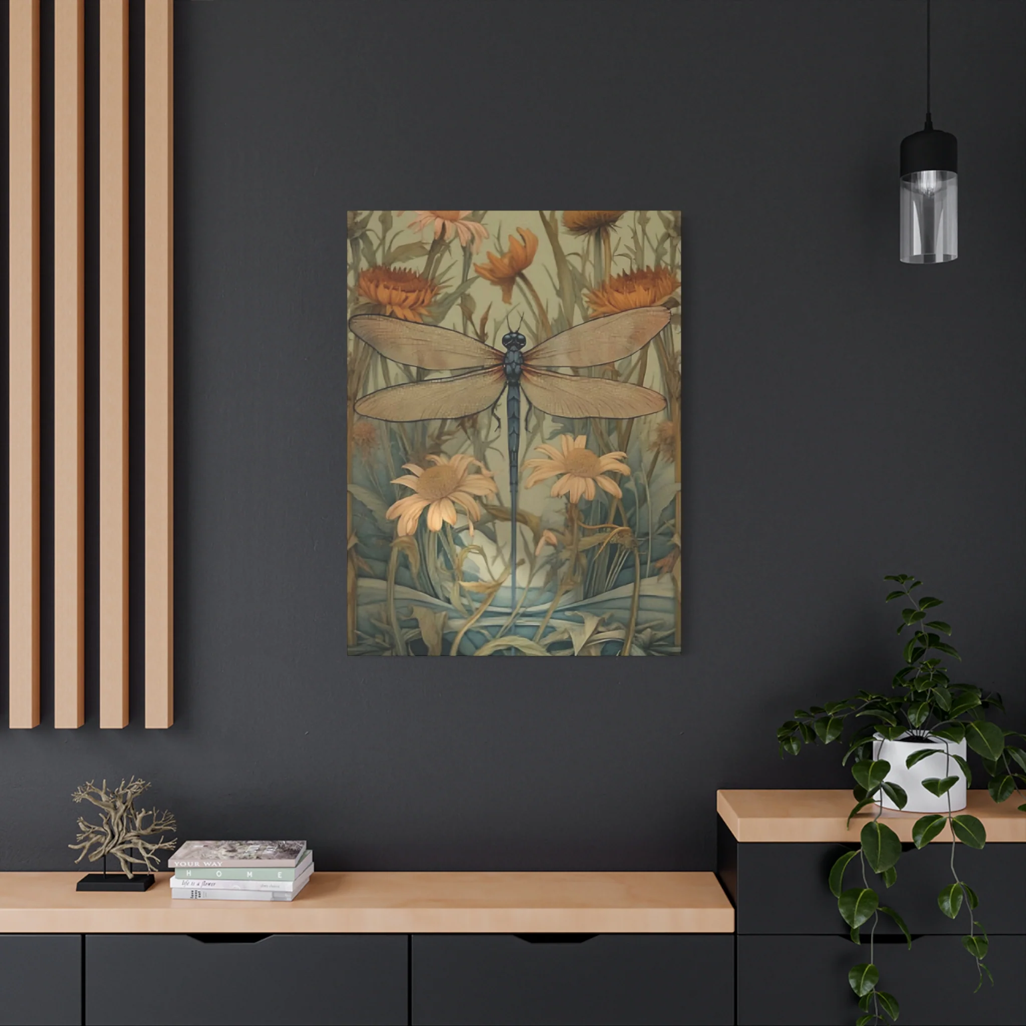 Brown Wing Dragonfly Wall Art & Canvas Prints - Image 13