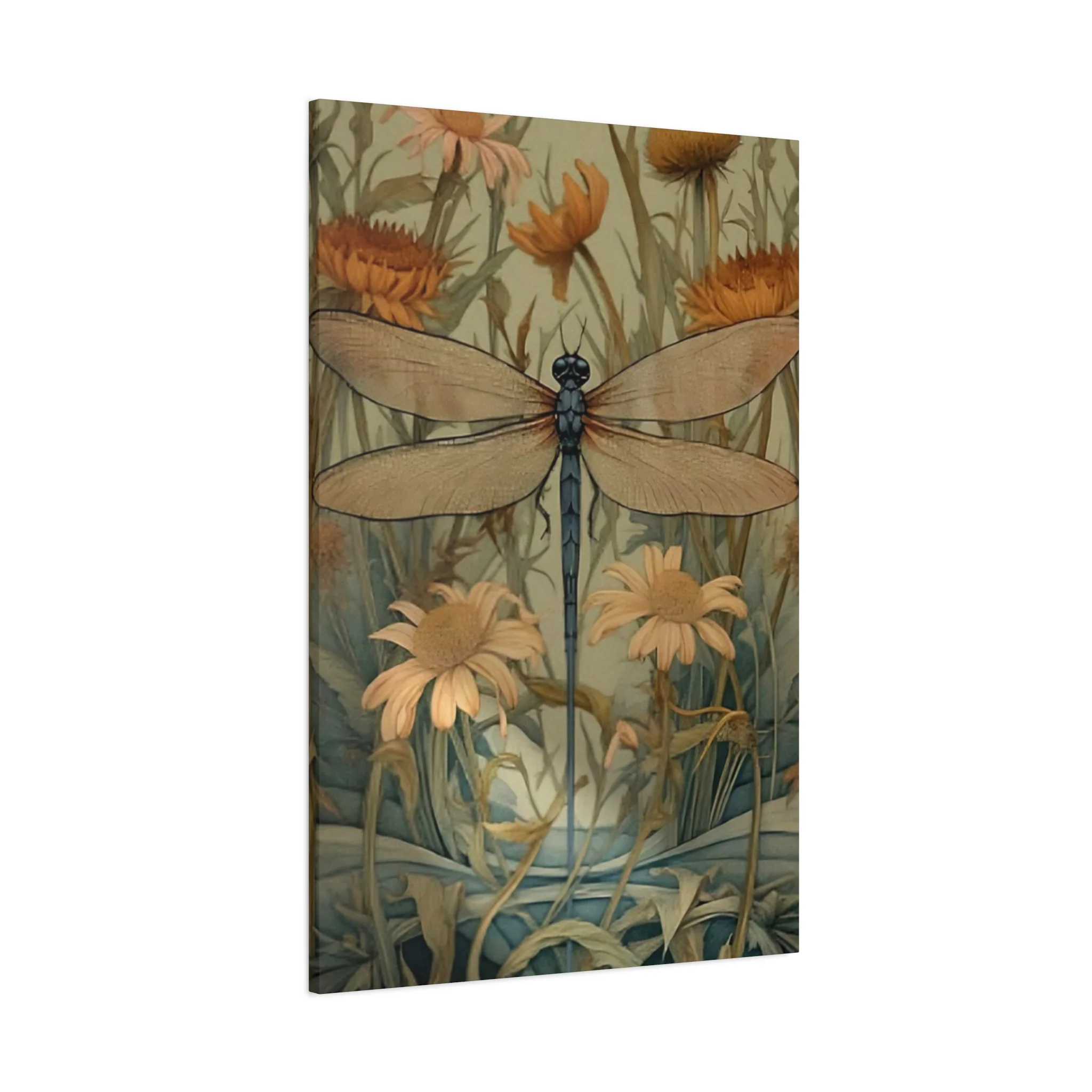 Brown Wing Dragonfly Wall Art & Canvas Prints - Image 14