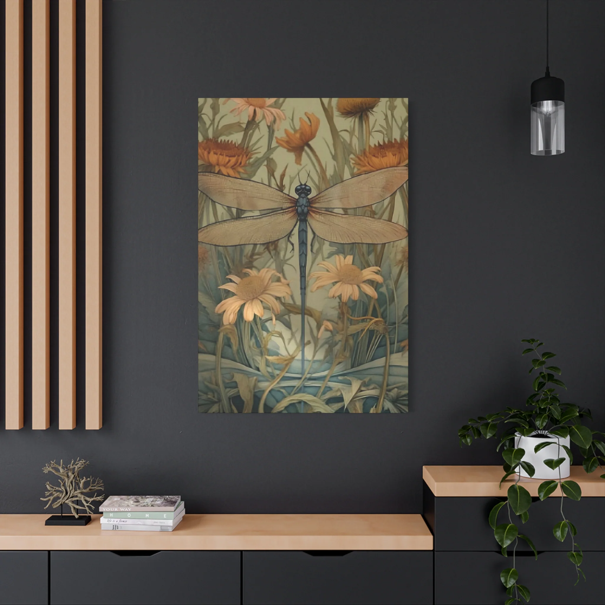Brown Wing Dragonfly Wall Art & Canvas Prints - Image 16