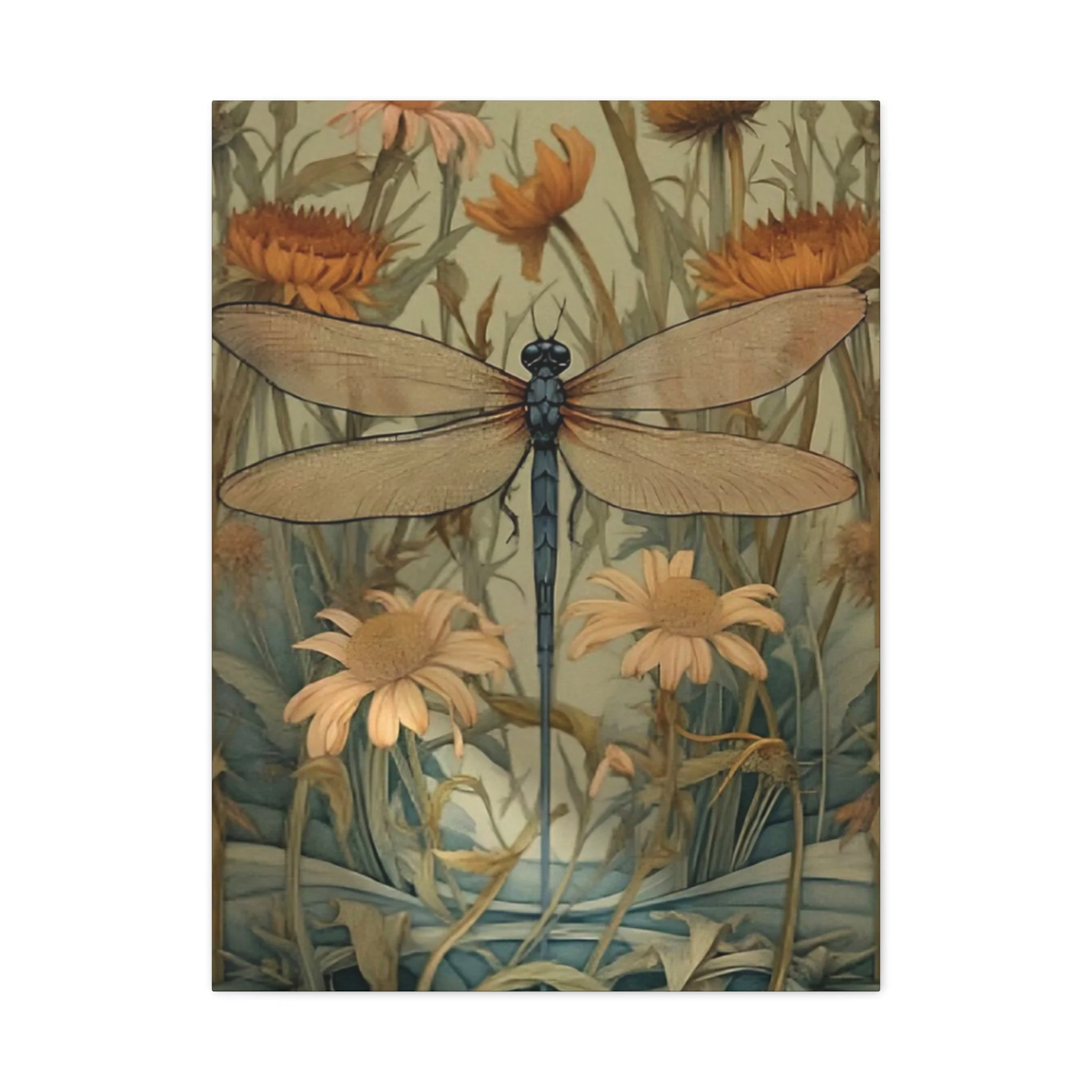 Brown Wing Dragonfly Wall Art & Canvas Prints - Image 5