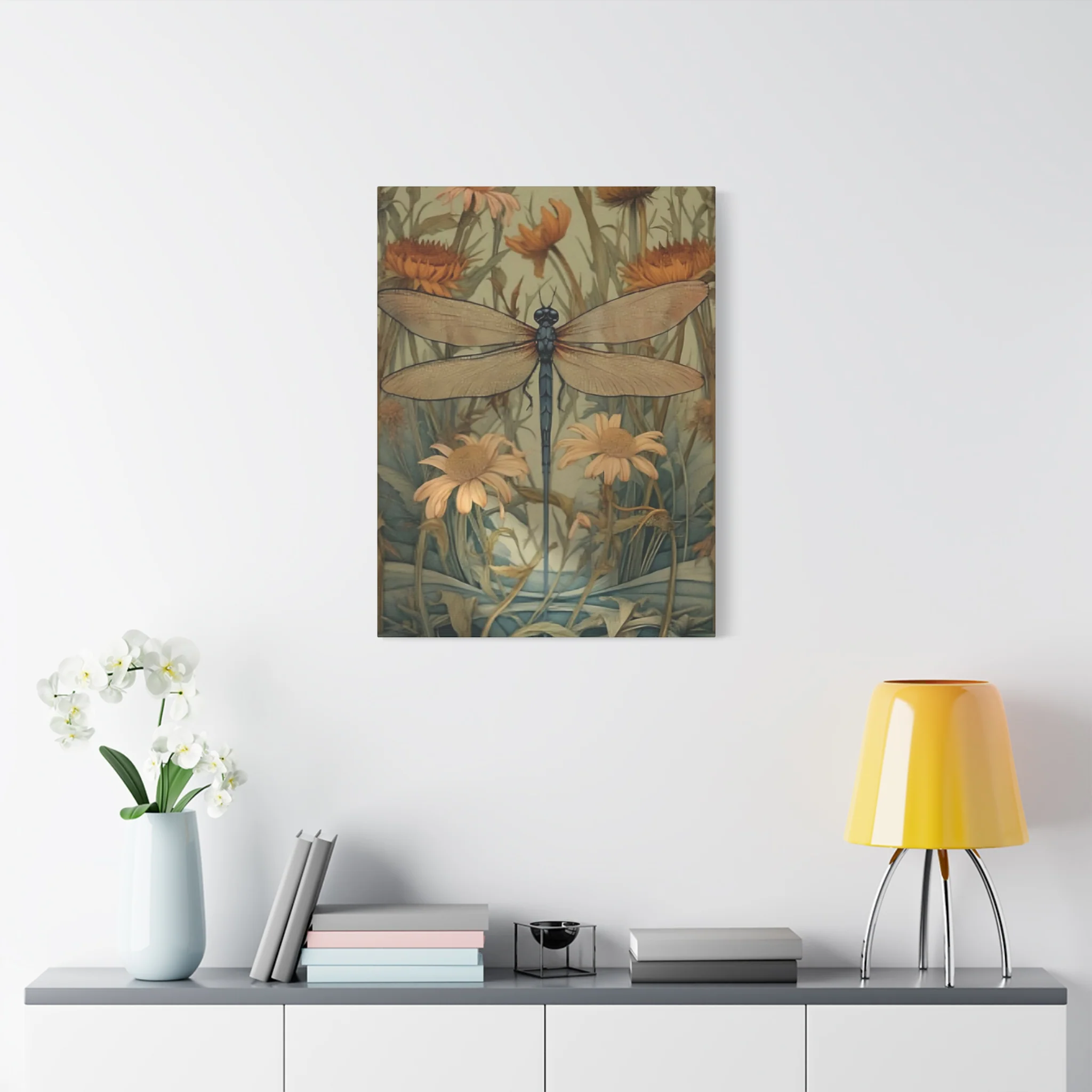 Brown Wing Dragonfly Wall Art & Canvas Prints - Image 6