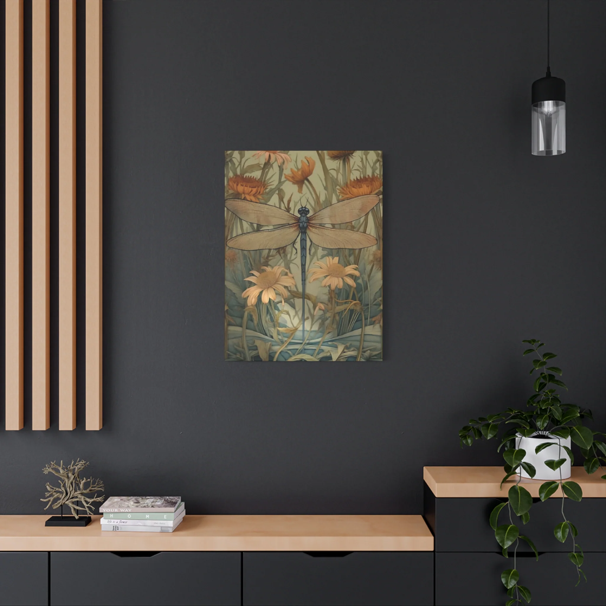 Brown Wing Dragonfly Wall Art & Canvas Prints - Image 7