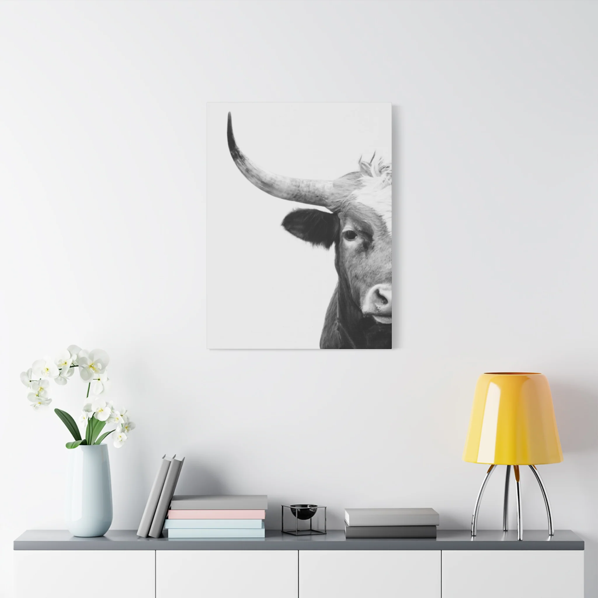 Bull Longhorn Photography Wall Art & Canvas Prints - Image 6