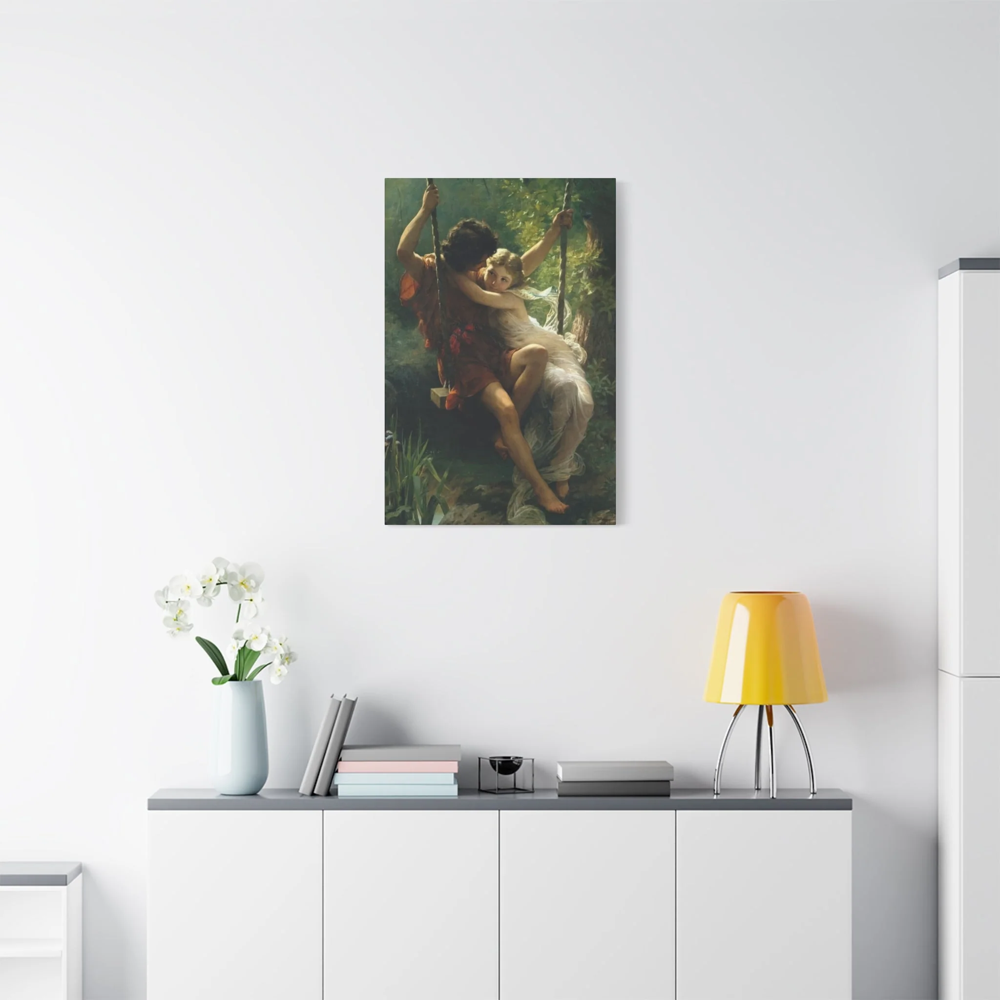 Couple in Swing Wall Art & Canvas Prints - Image 4