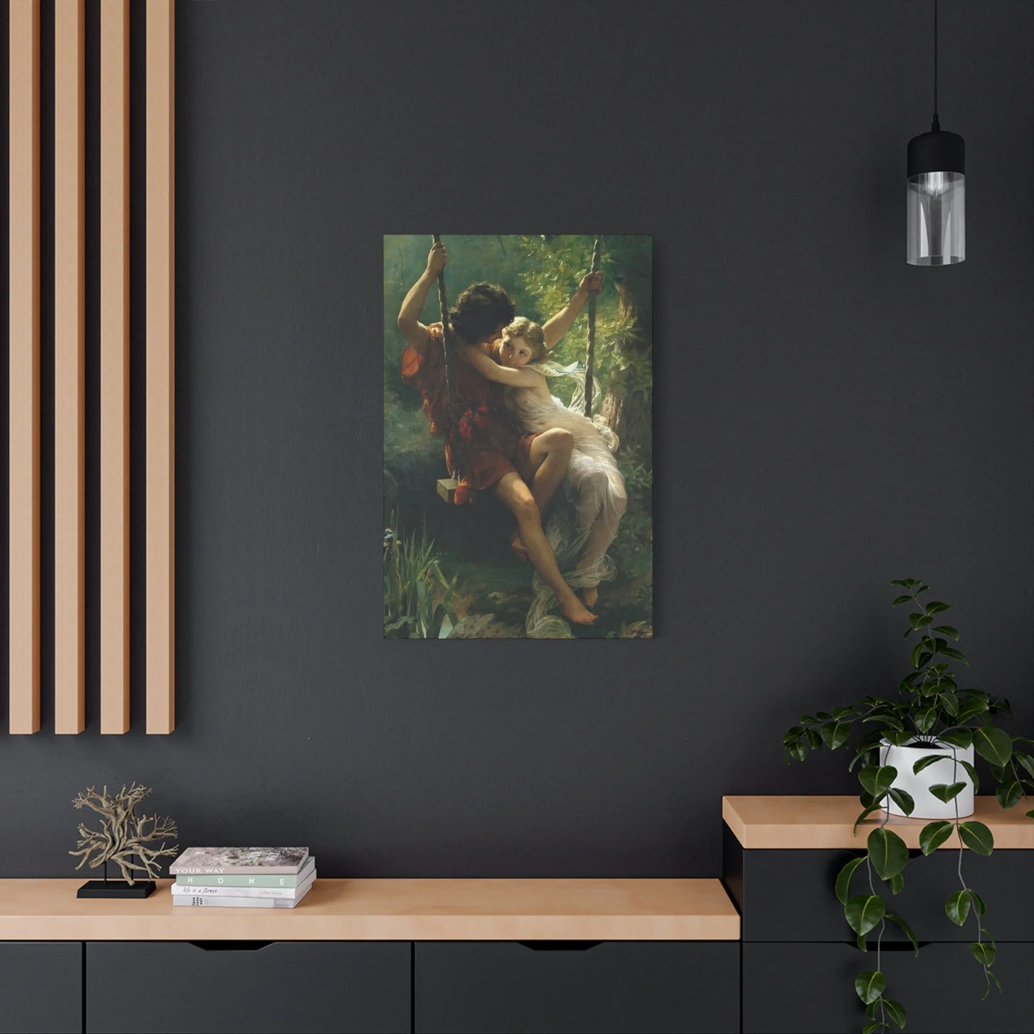 Couple in Swing Wall Art & Canvas Prints - Image 5