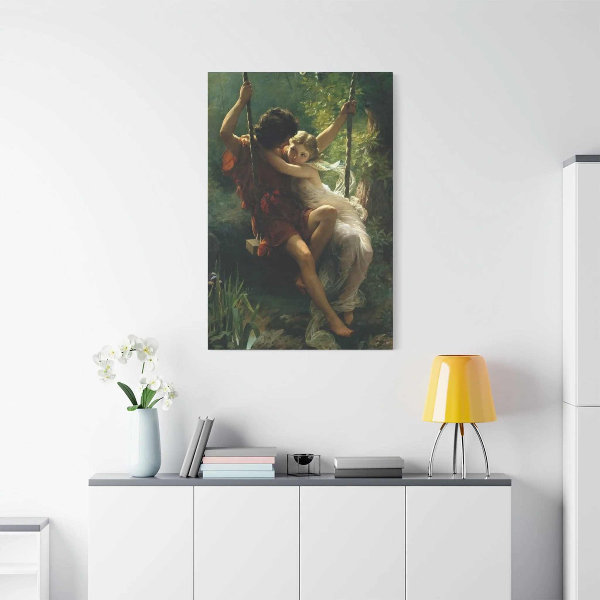 Couple in Swing Wall Art & Canvas Prints - Image 7