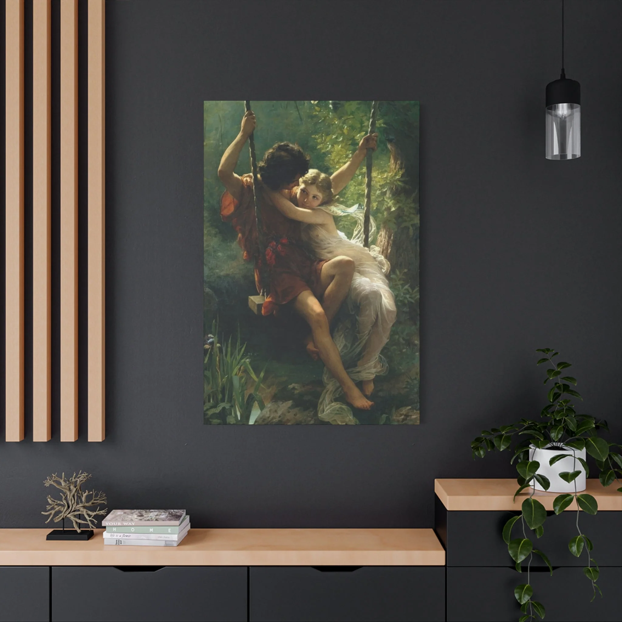 Couple in Swing Wall Art & Canvas Prints - Image 8