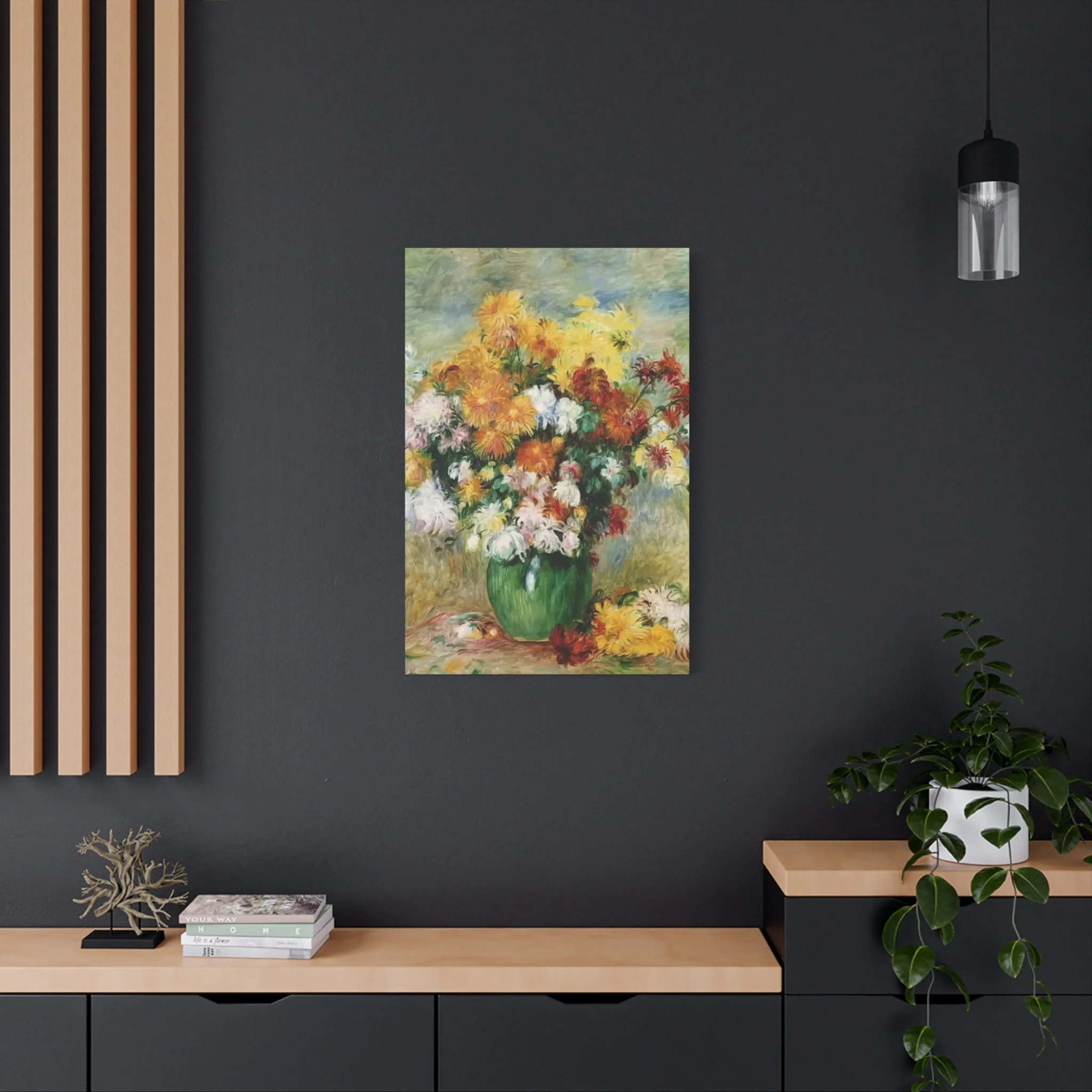 Beautiful Flowers With Vase Wall Art & Canvas Prints - Image 5