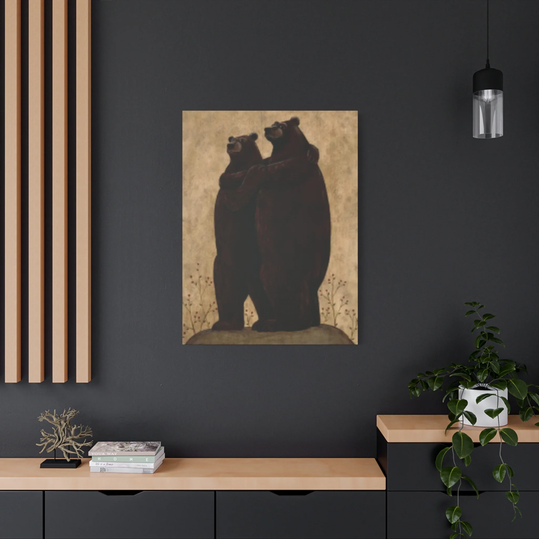 Grizzly Bear Couple Kimble Warren Wall Art & Canvas Prints - Image 13
