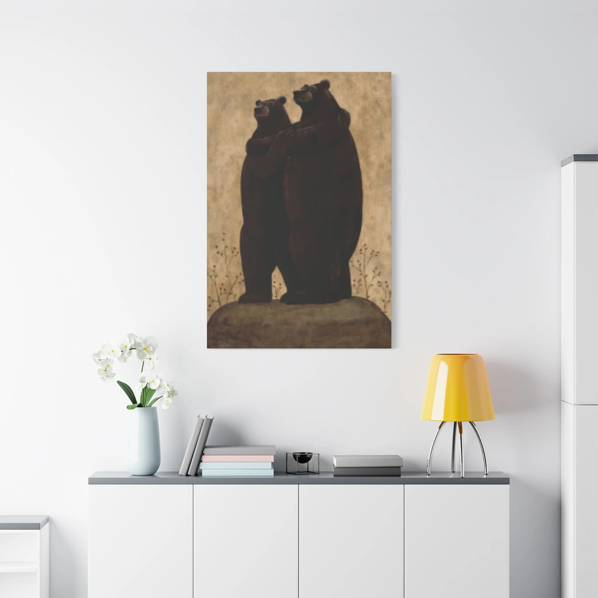 Grizzly Bear Couple Kimble Warren Wall Art & Canvas Prints - Image 15
