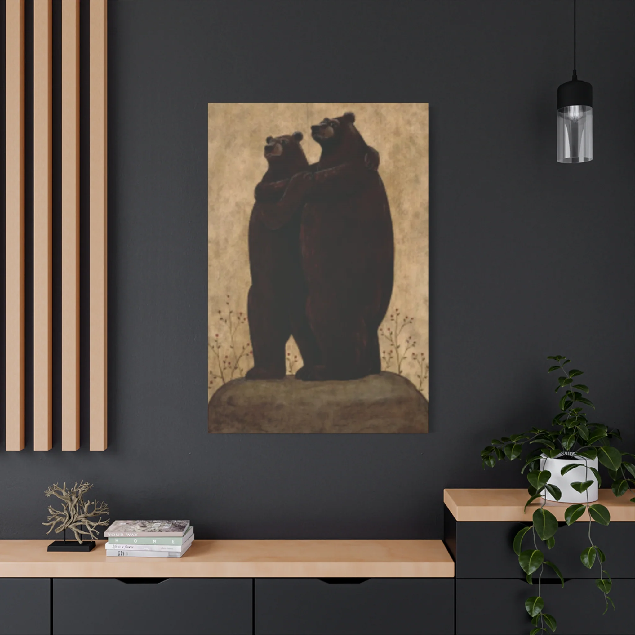 Grizzly Bear Couple Kimble Warren Wall Art & Canvas Prints - Image 16