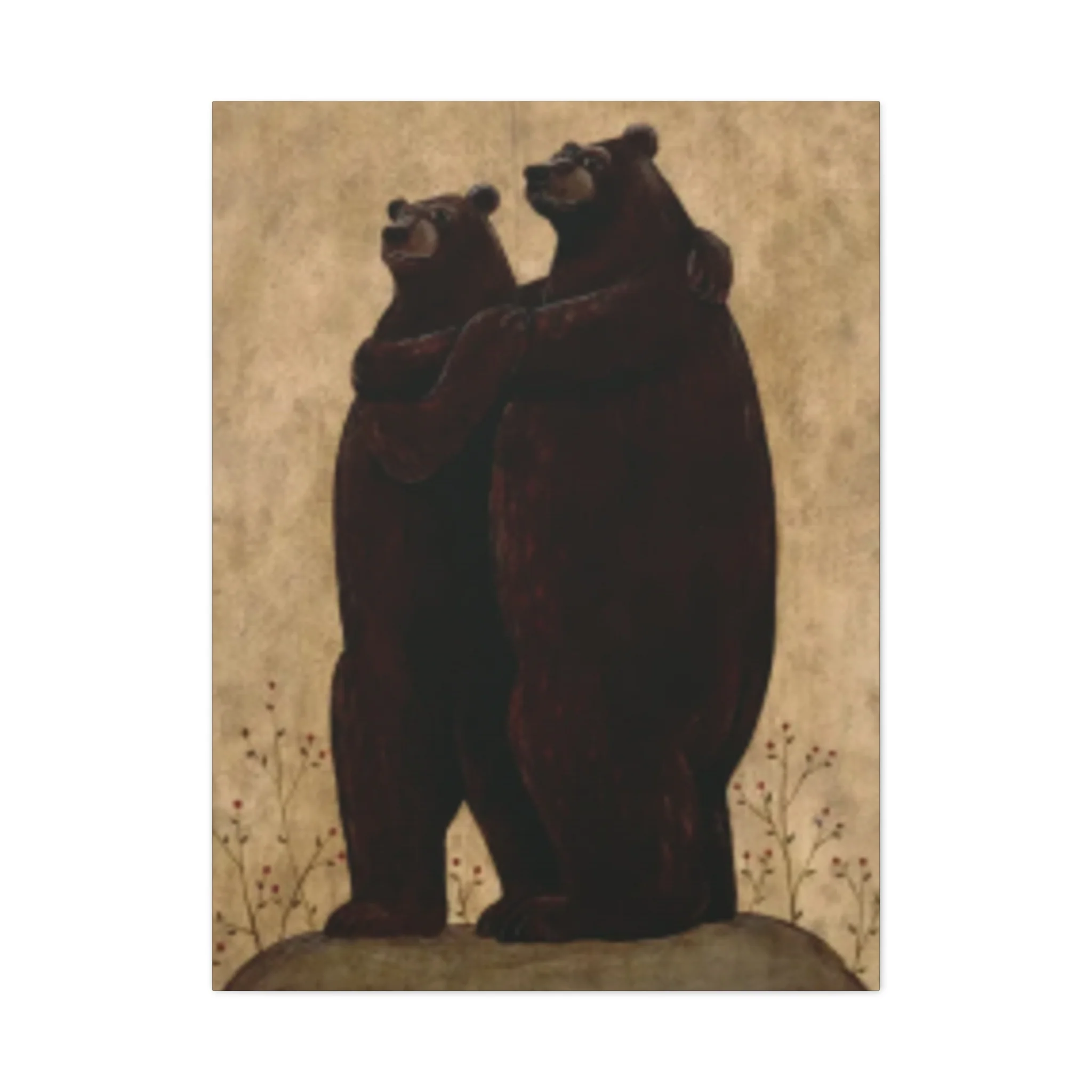 Grizzly Bear Couple Kimble Warren Wall Art & Canvas Prints - Image 3