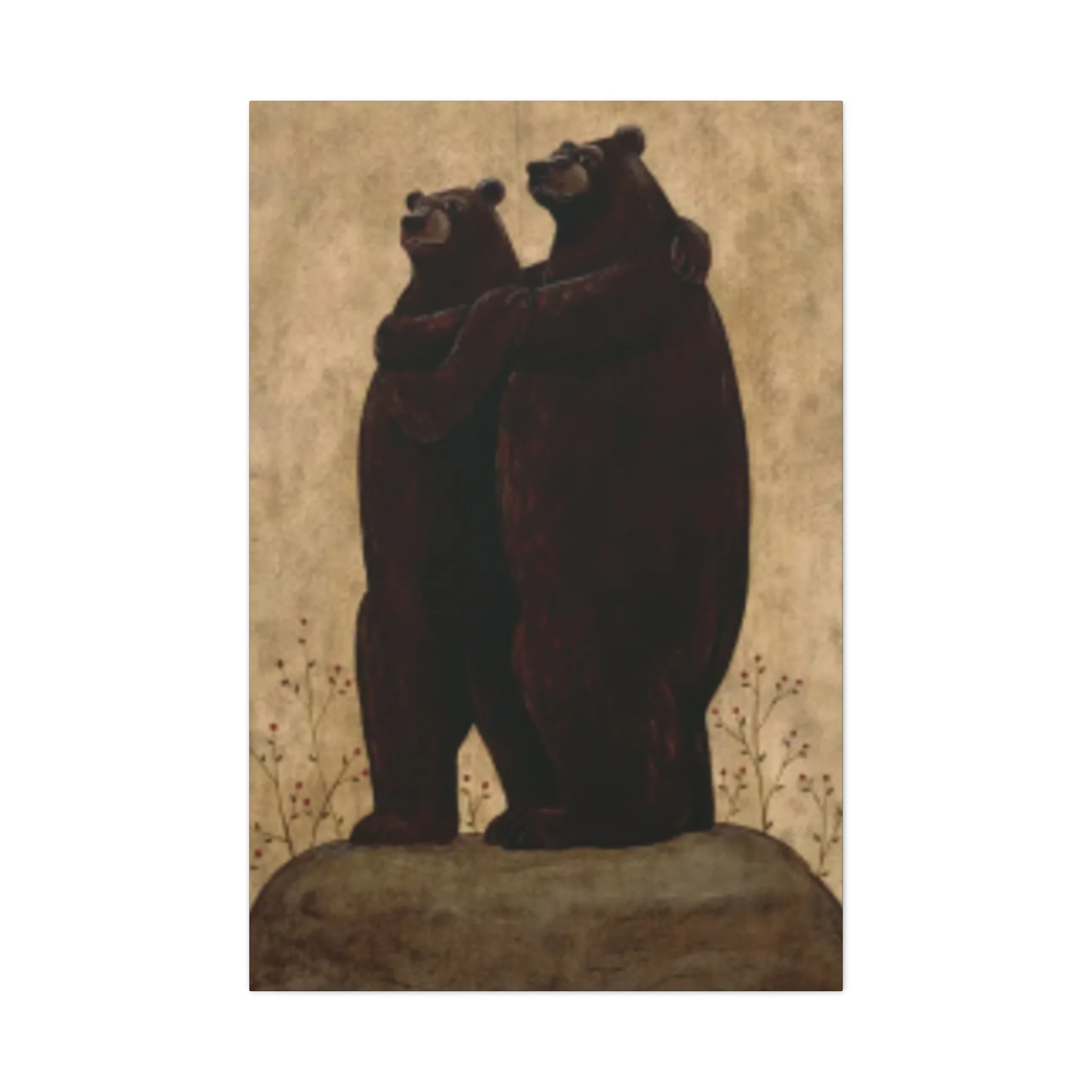 Grizzly Bear Couple Kimble Warren Wall Art & Canvas Prints - Image 4