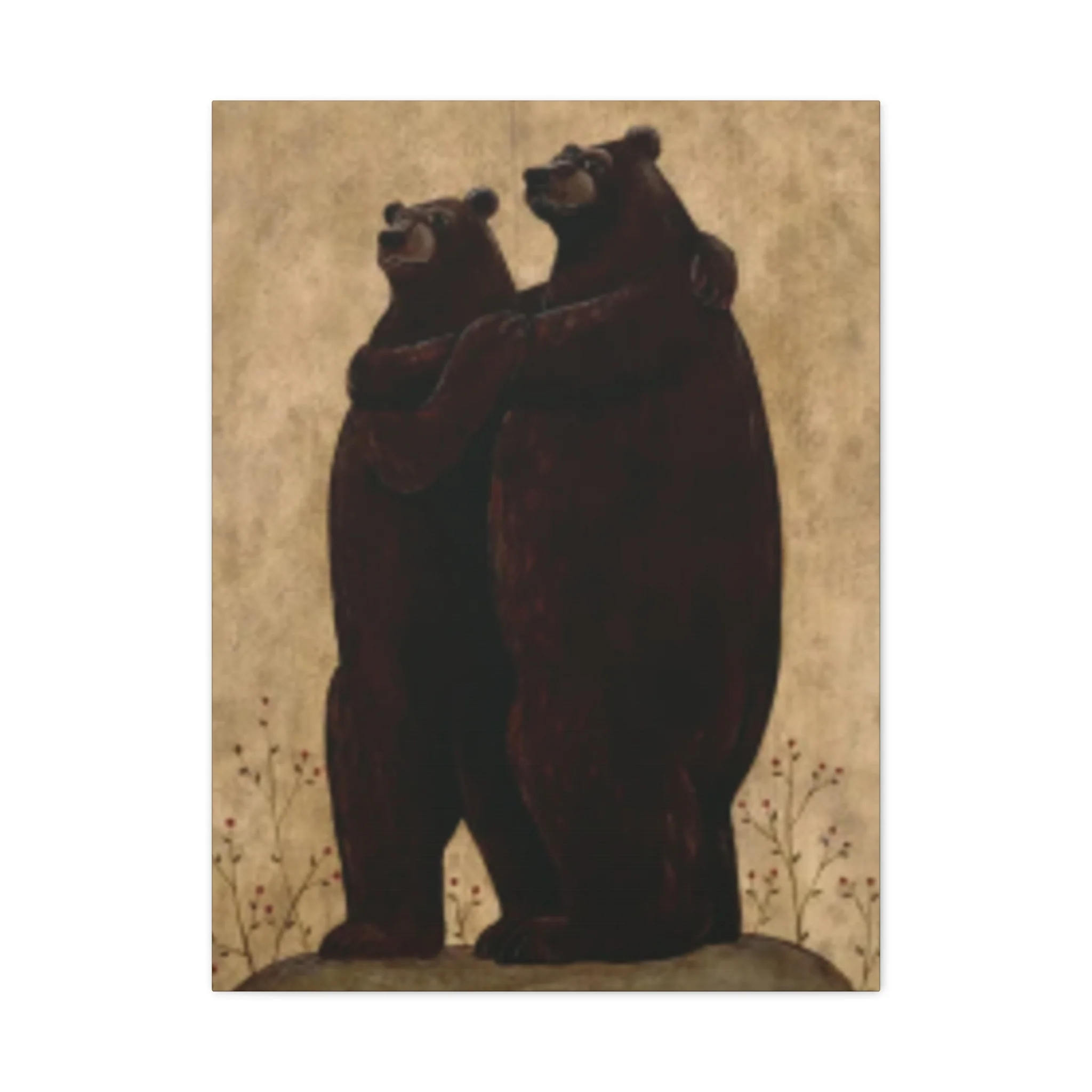 Grizzly Bear Couple Kimble Warren Wall Art & Canvas Prints - Image 5