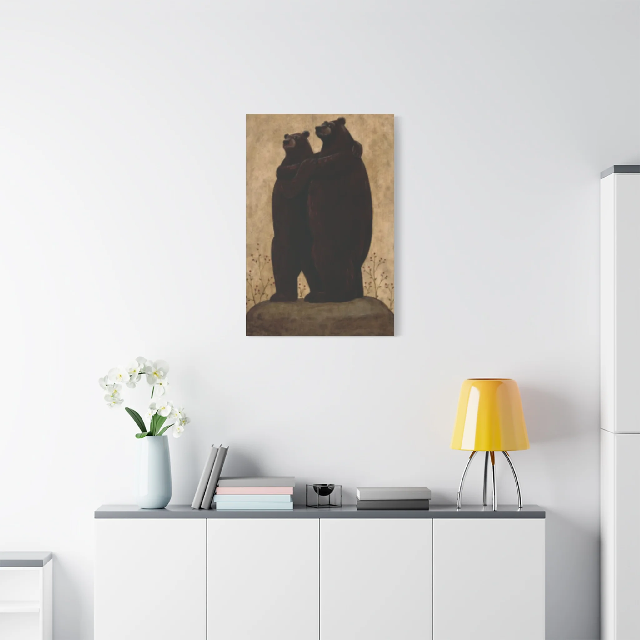 Grizzly Bear Couple Kimble Warren Wall Art & Canvas Prints - Image 9