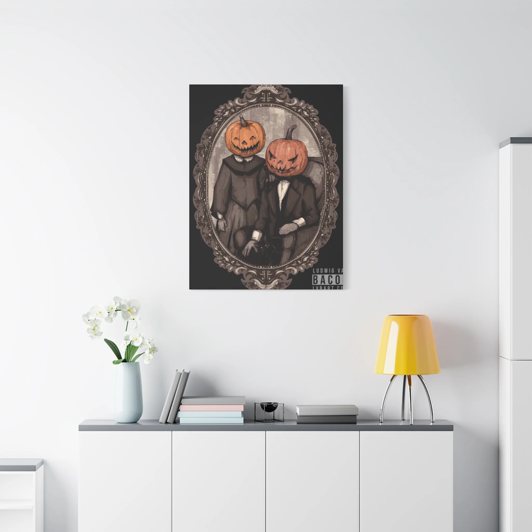 Halloween Couple Wall Art & Canvas Prints - Image 12