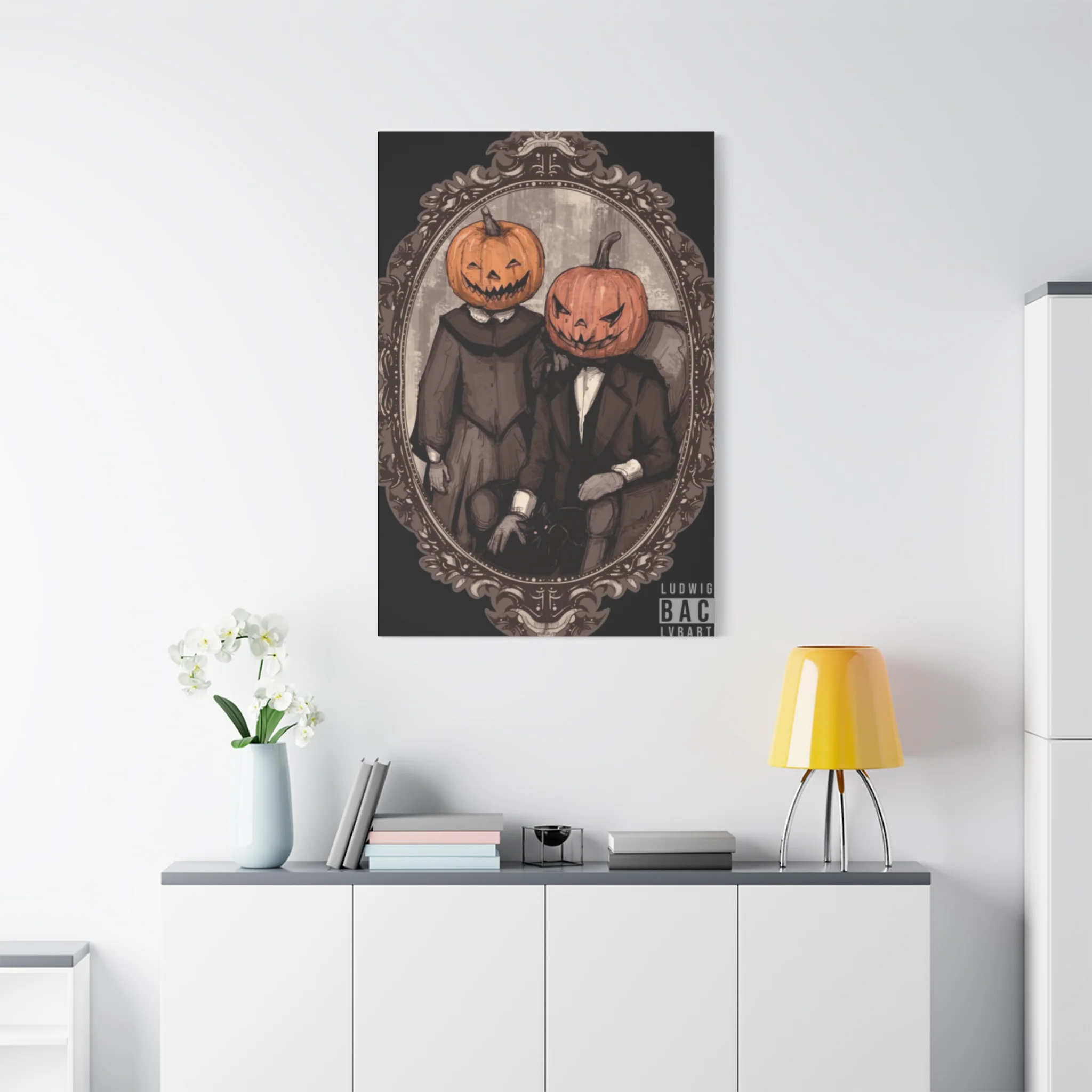 Halloween Couple Wall Art & Canvas Prints - Image 15