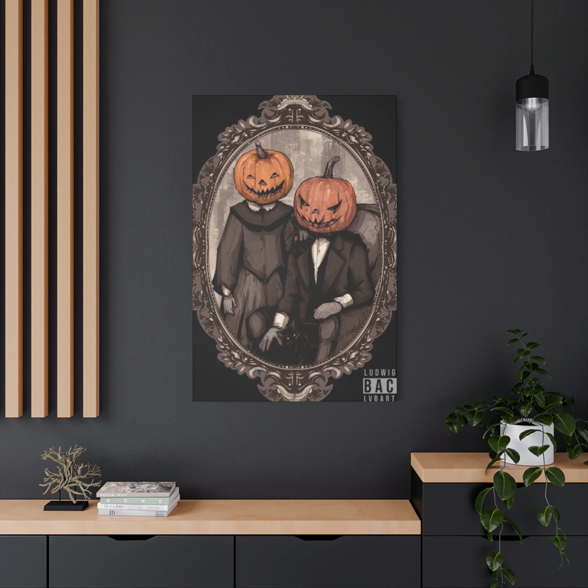 Halloween Couple Wall Art & Canvas Prints - Image 16