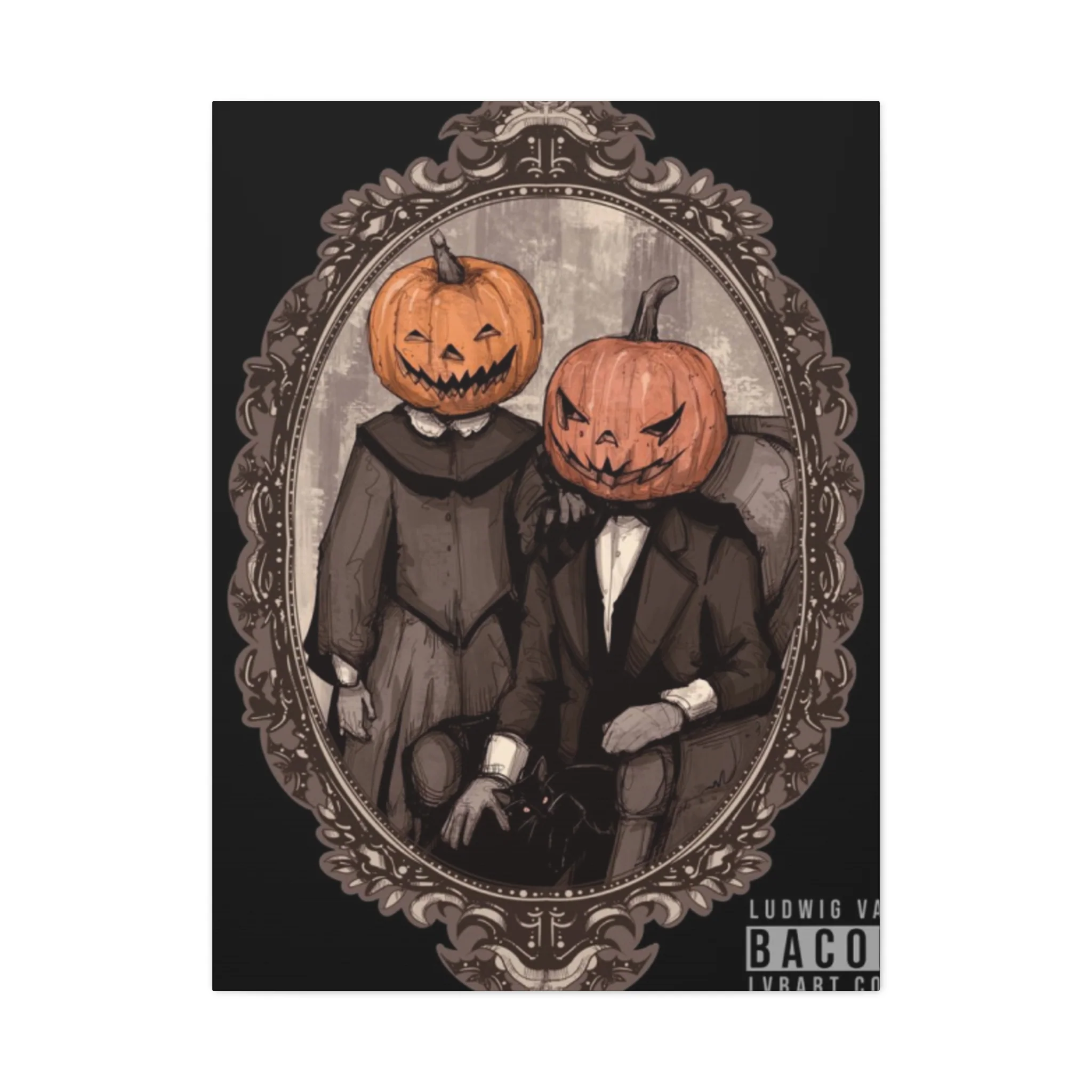 Halloween Couple Wall Art & Canvas Prints - Image 3