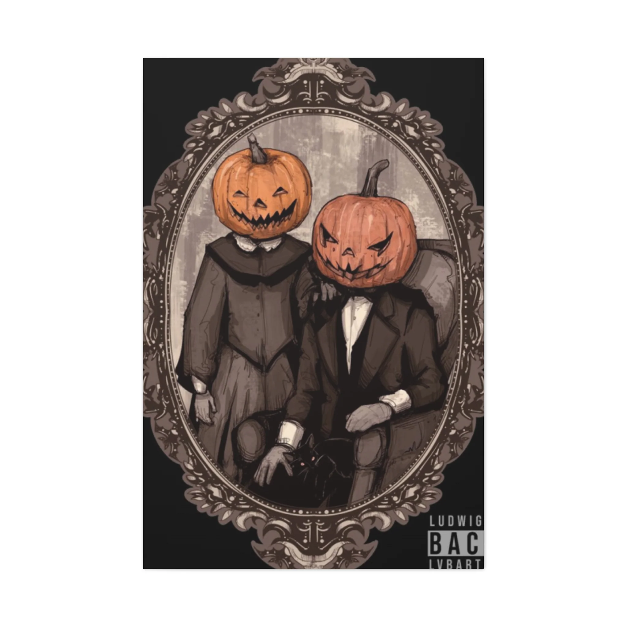 Halloween Couple Wall Art & Canvas Prints - Image 4