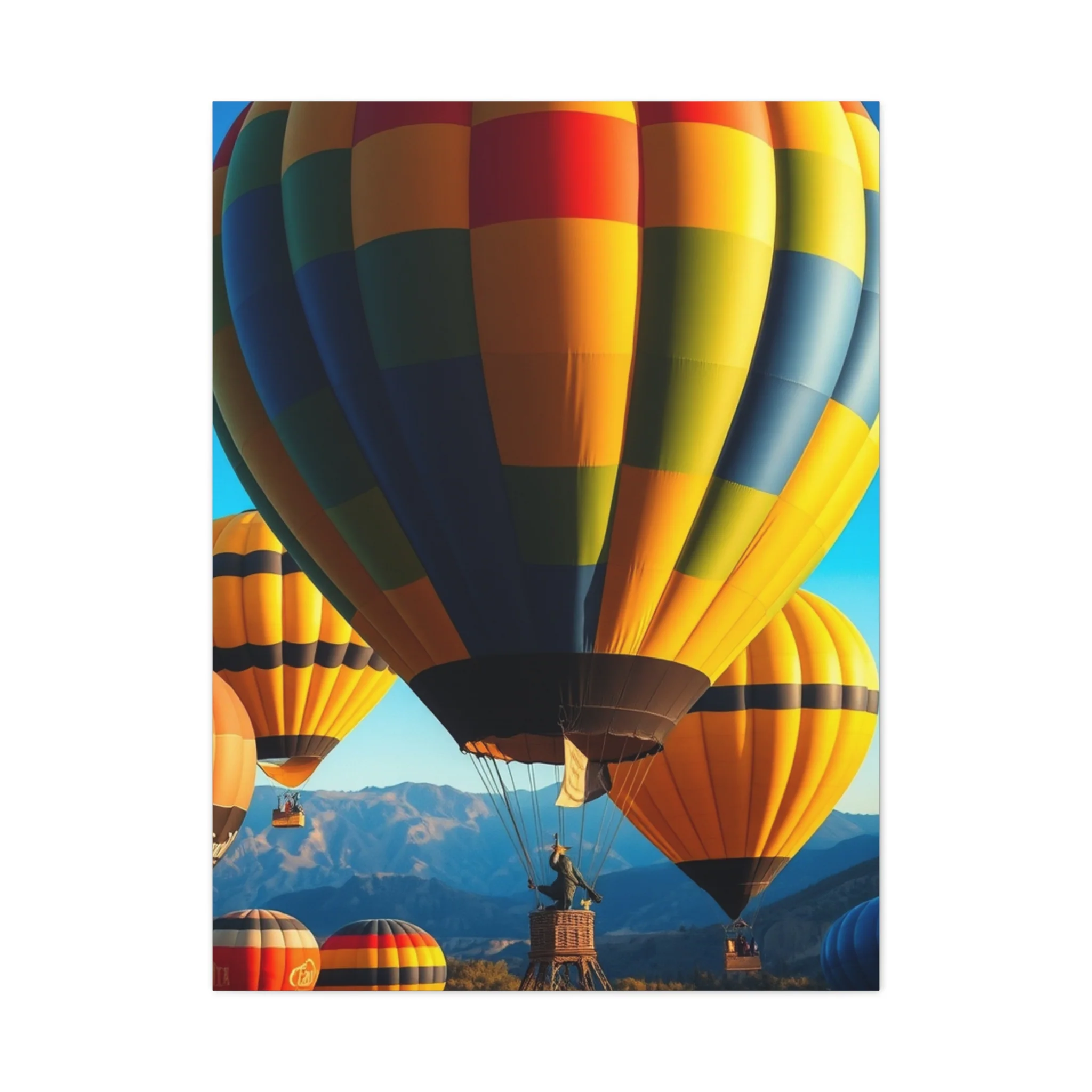 Hot Air Balloon Art Luxury Canvas Wall Art & Canvas Print - Image 3