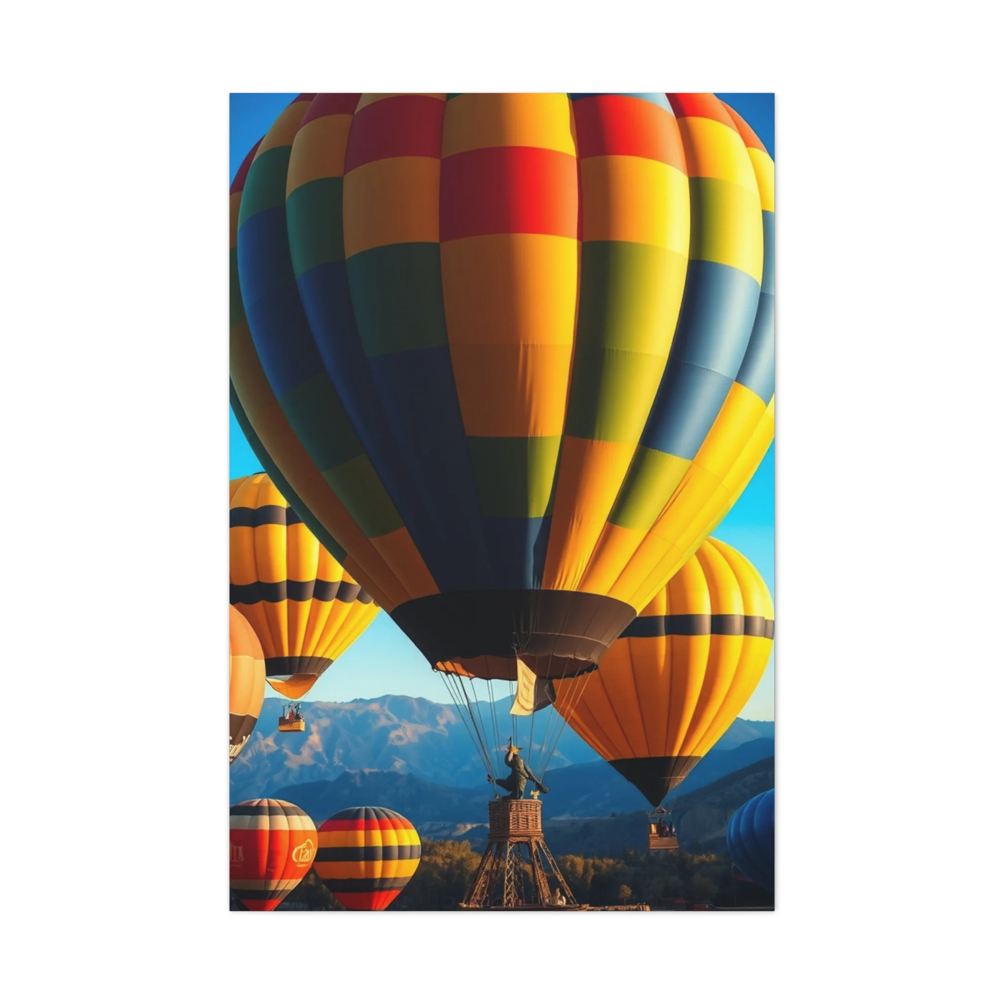 Hot Air Balloon Art Luxury Canvas Wall Art & Canvas Print - Image 4