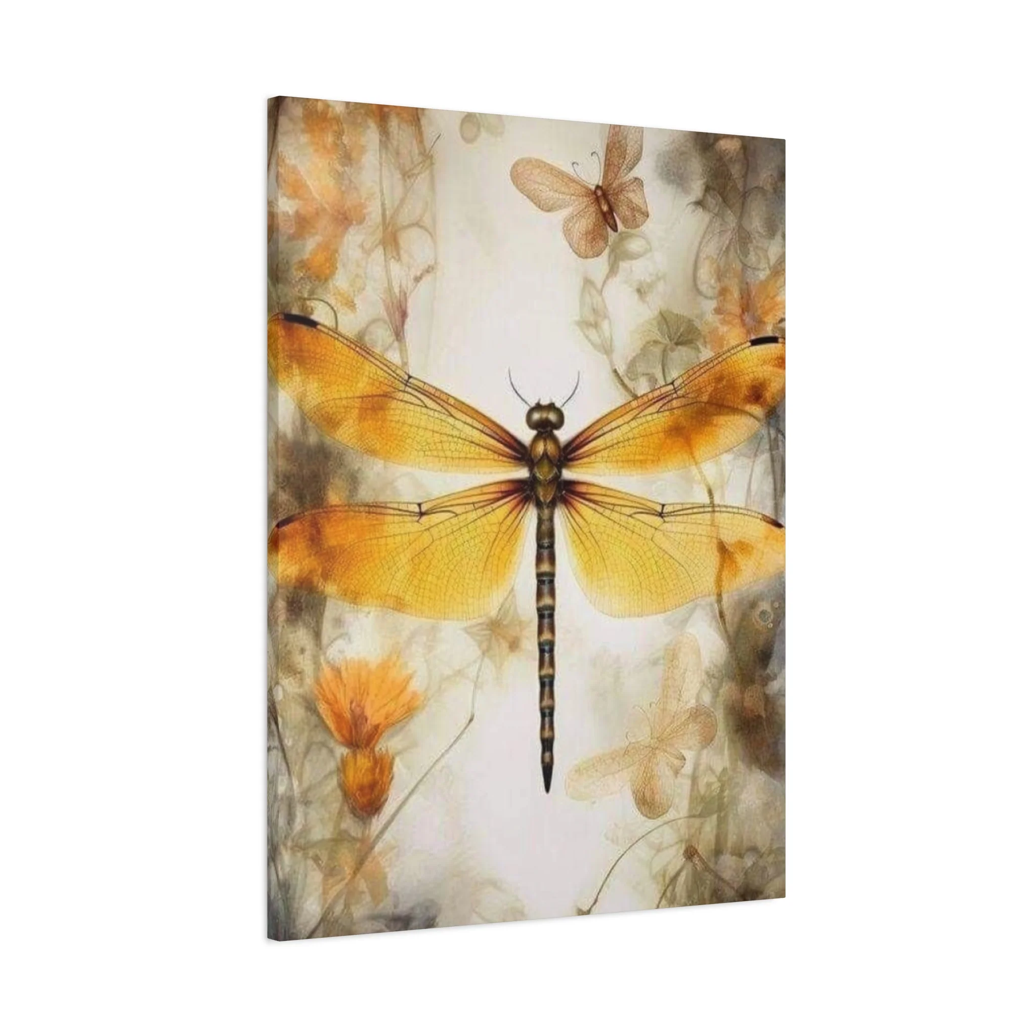 Light Brown Wing Dragonfly Wall Art & Canvas Prints - Image 11