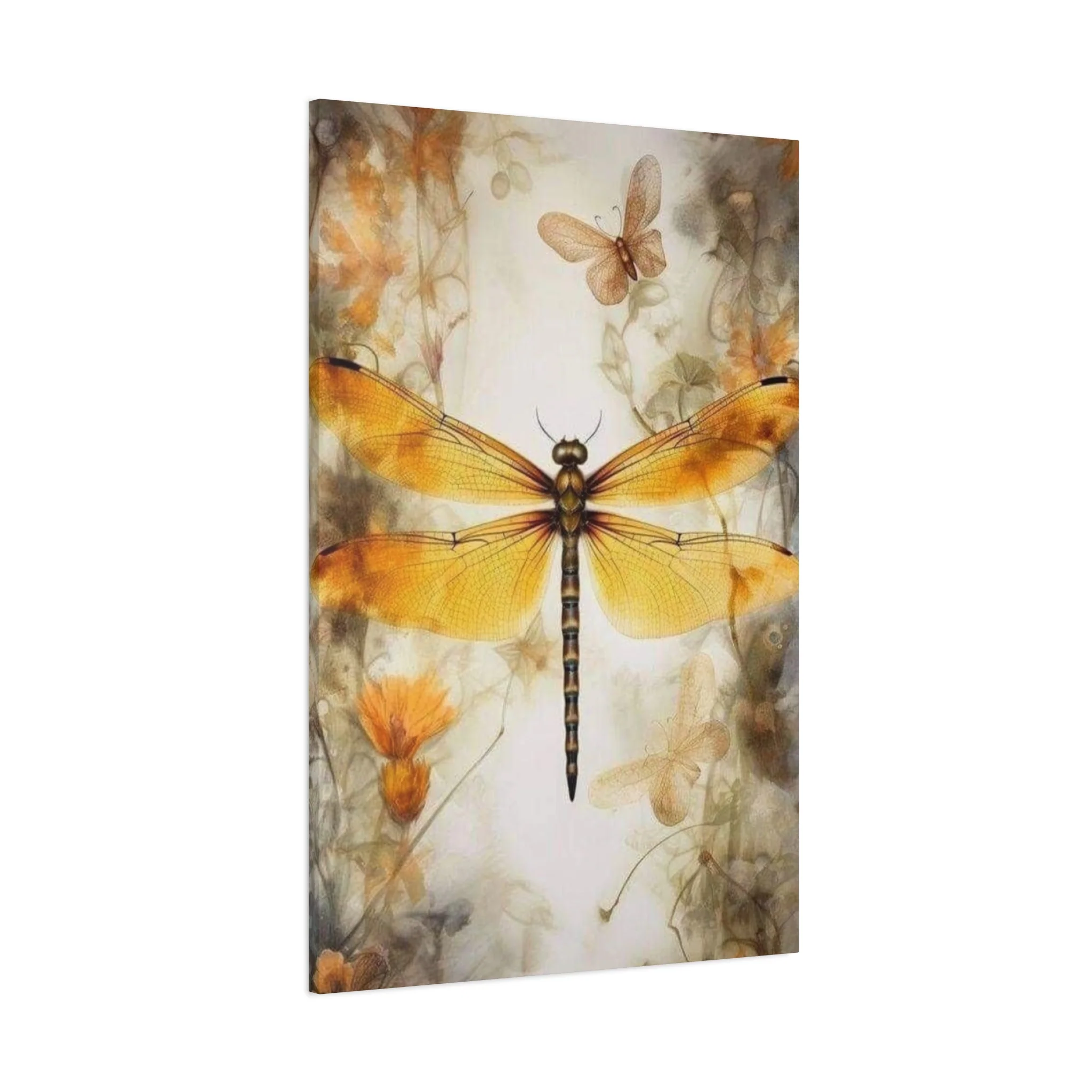 Light Brown Wing Dragonfly Wall Art & Canvas Prints - Image 14