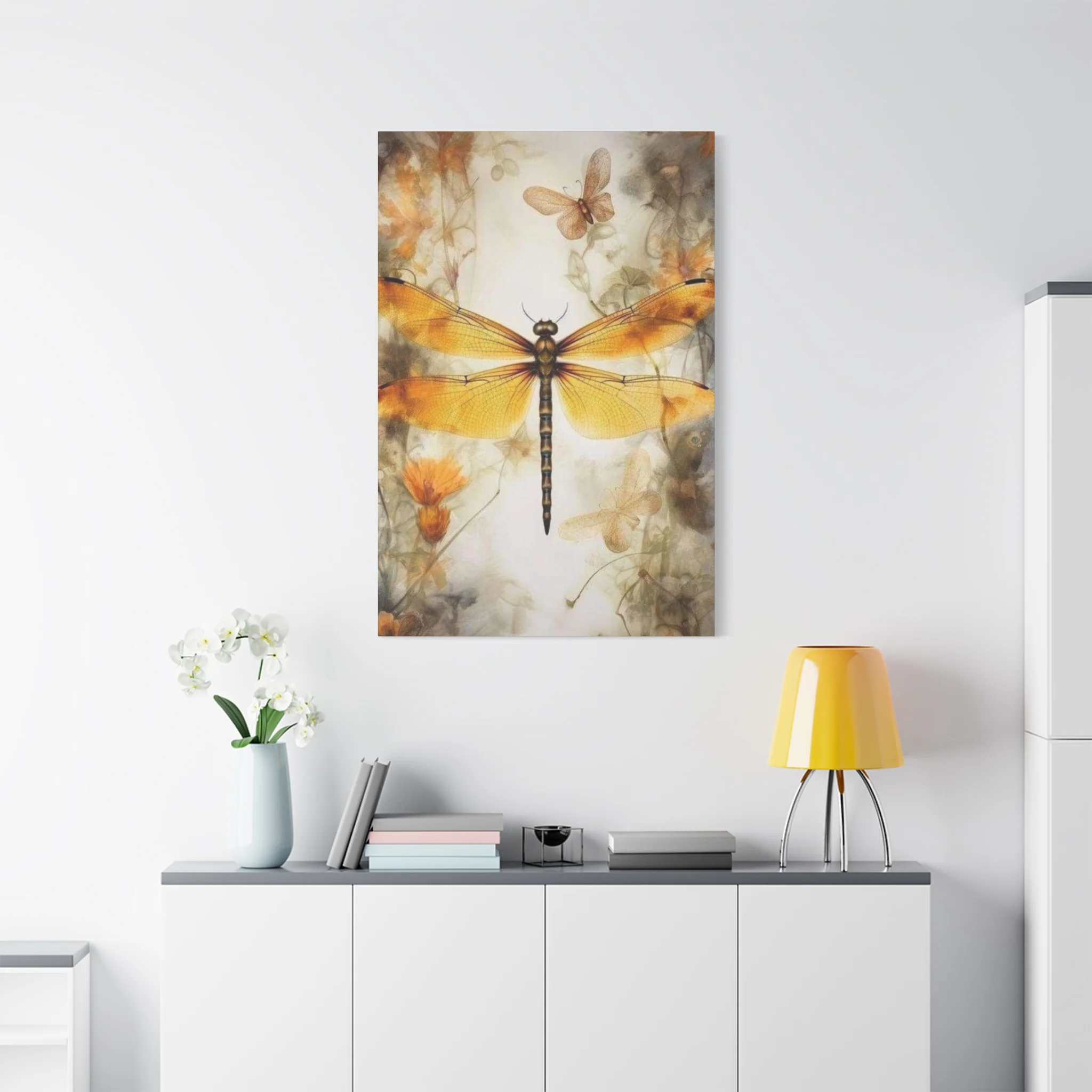 Light Brown Wing Dragonfly Wall Art & Canvas Prints - Image 15
