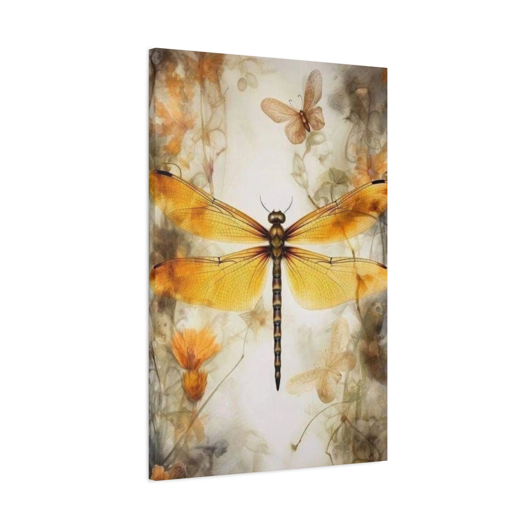 Light Brown Wing Dragonfly Wall Art & Canvas Prints - Image 8