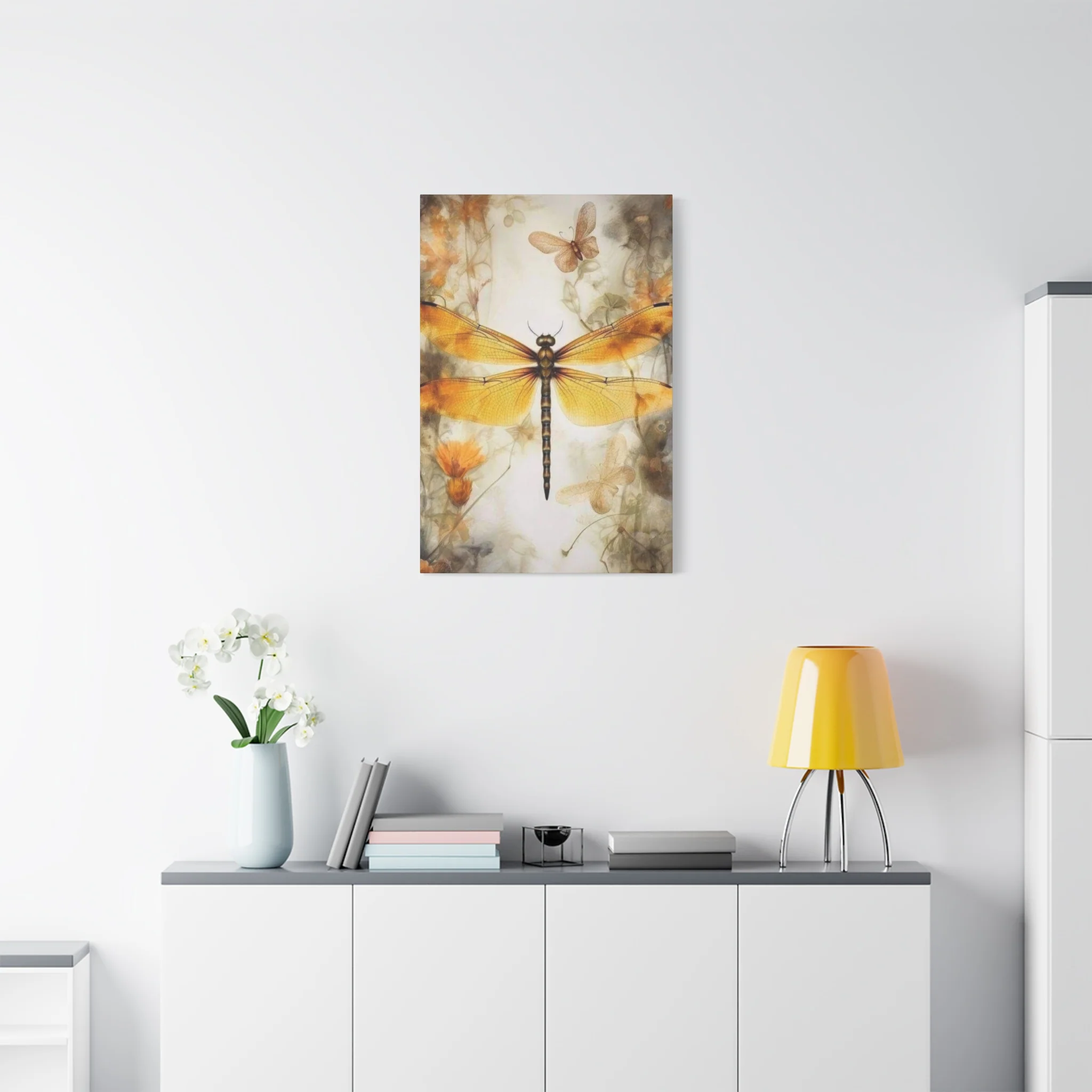 Light Brown Wing Dragonfly Wall Art & Canvas Prints - Image 9