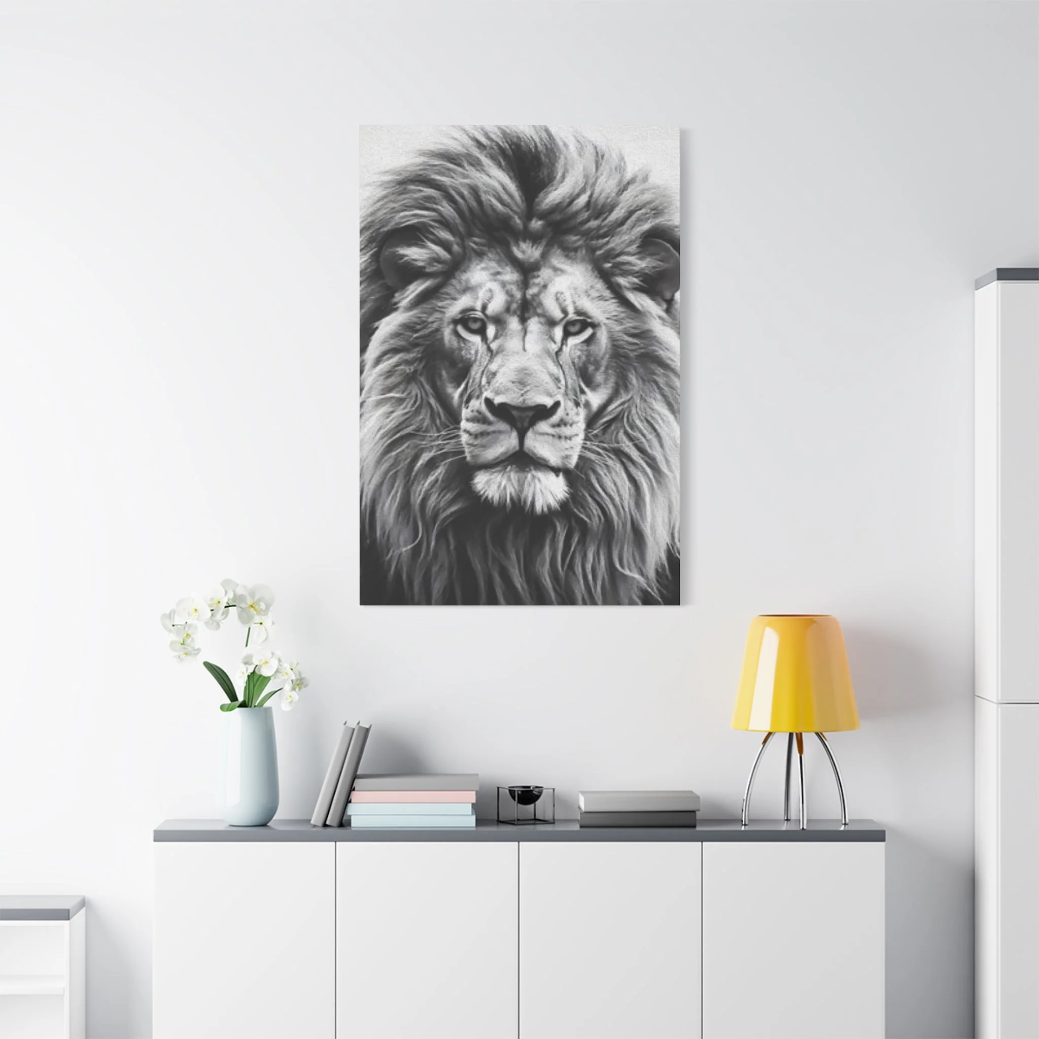 Lion BW Wall Art & Canvas Prints - Image 11