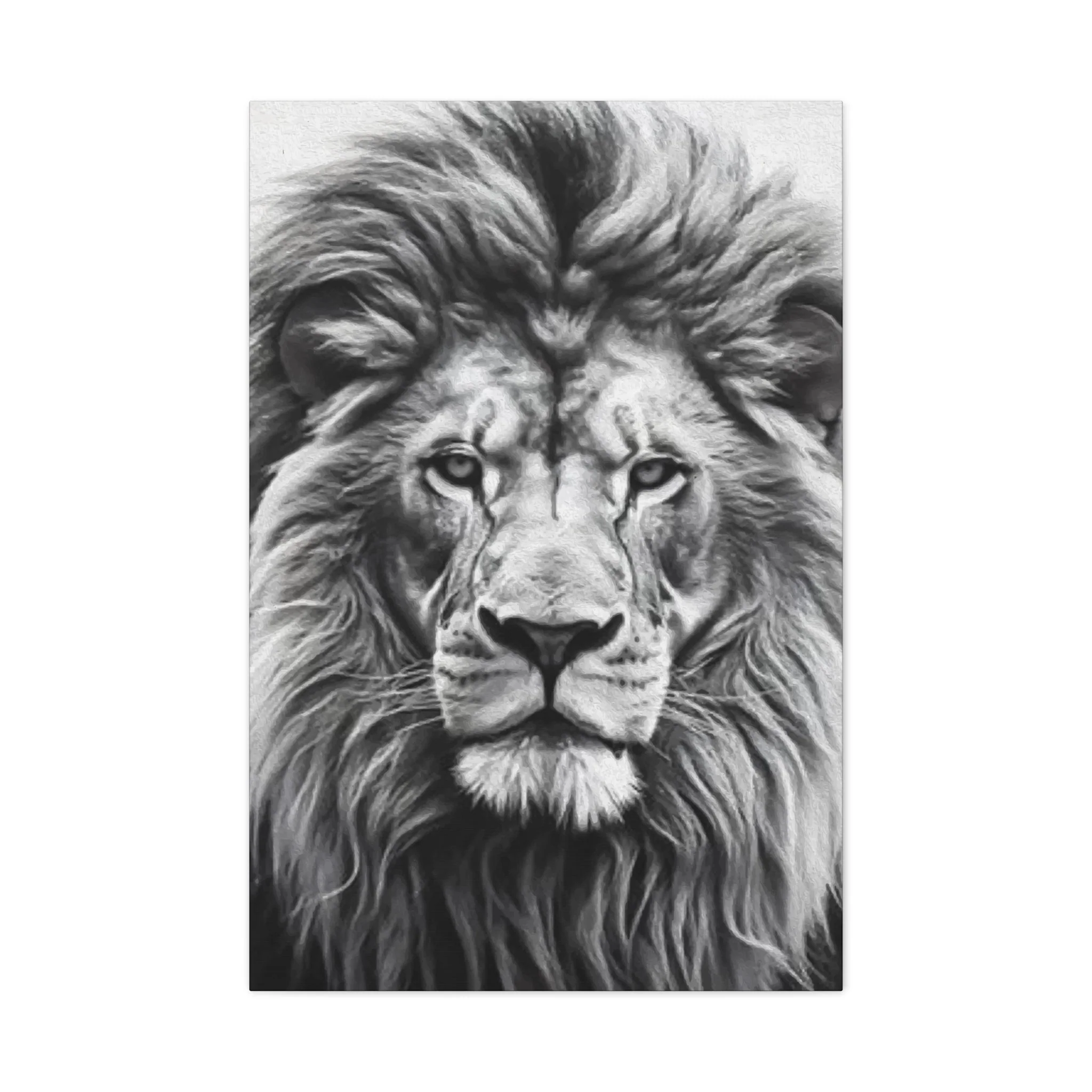Lion BW Wall Art & Canvas Prints - Image 4