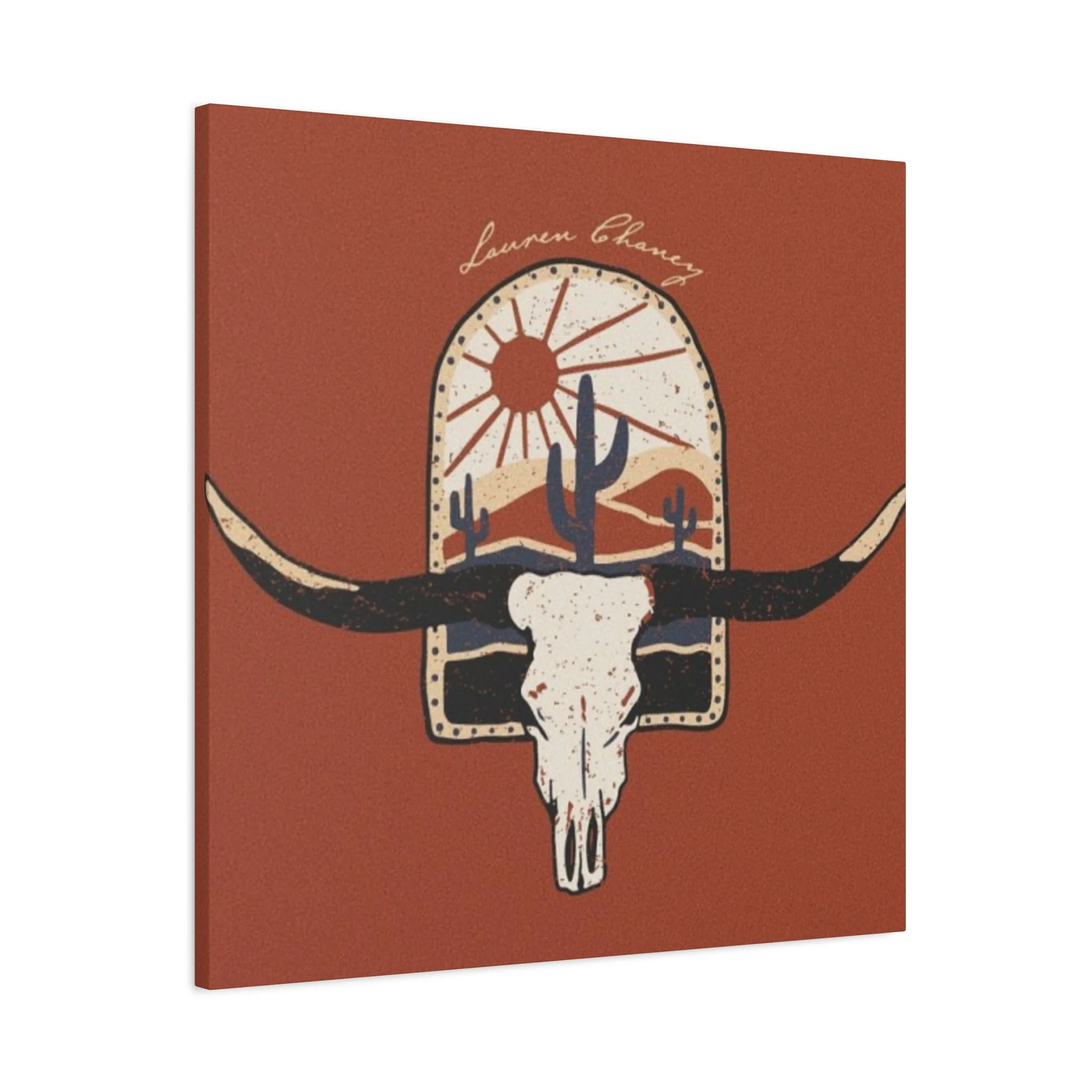 Logo Of Bull Long Horn Wall Art & Canvas Prints - Image 11