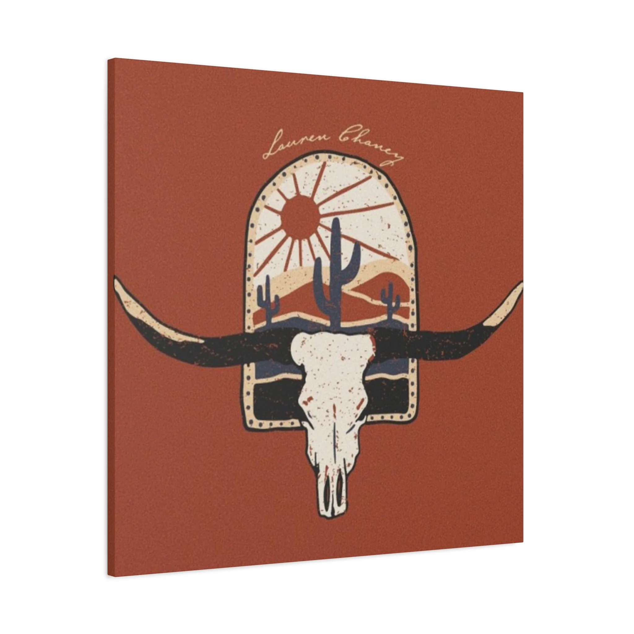 Logo Of Bull Long Horn Wall Art & Canvas Prints - Image 14