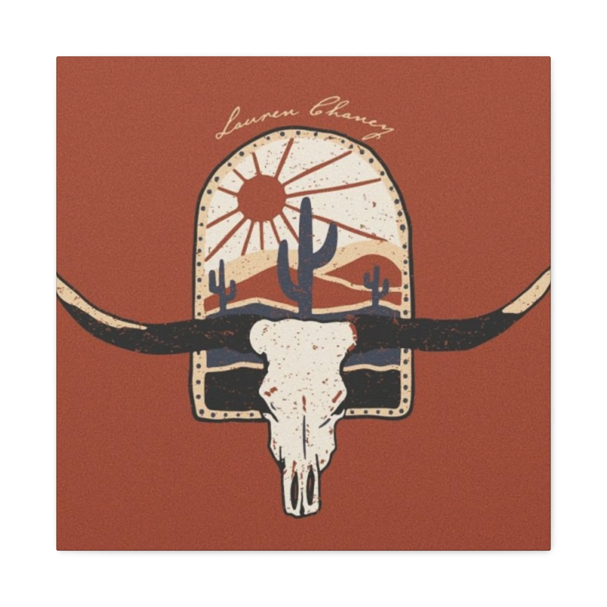 Logo Of Bull Long Horn Wall Art & Canvas Prints - Image 5