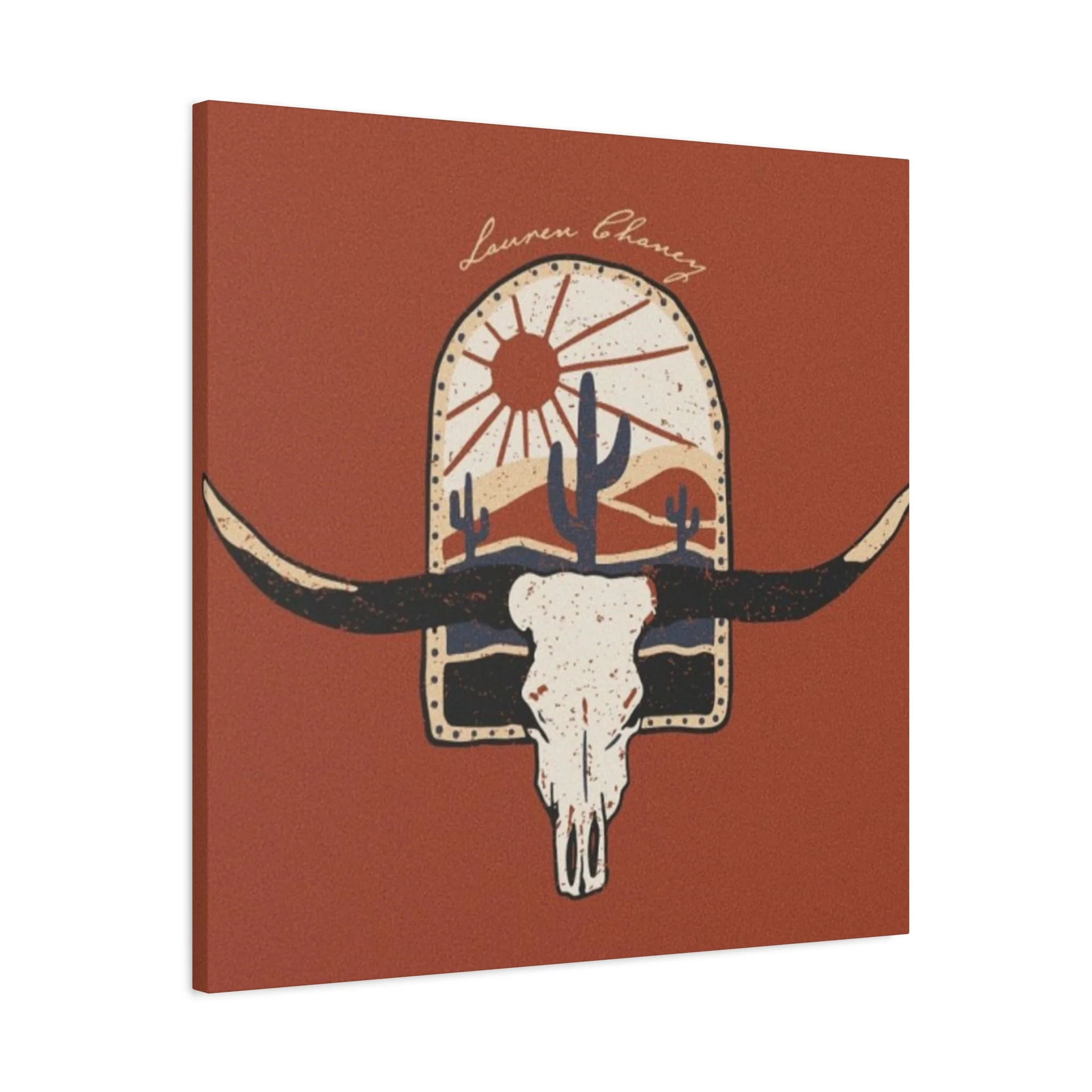 Logo Of Bull Long Horn Wall Art & Canvas Prints - Image 8