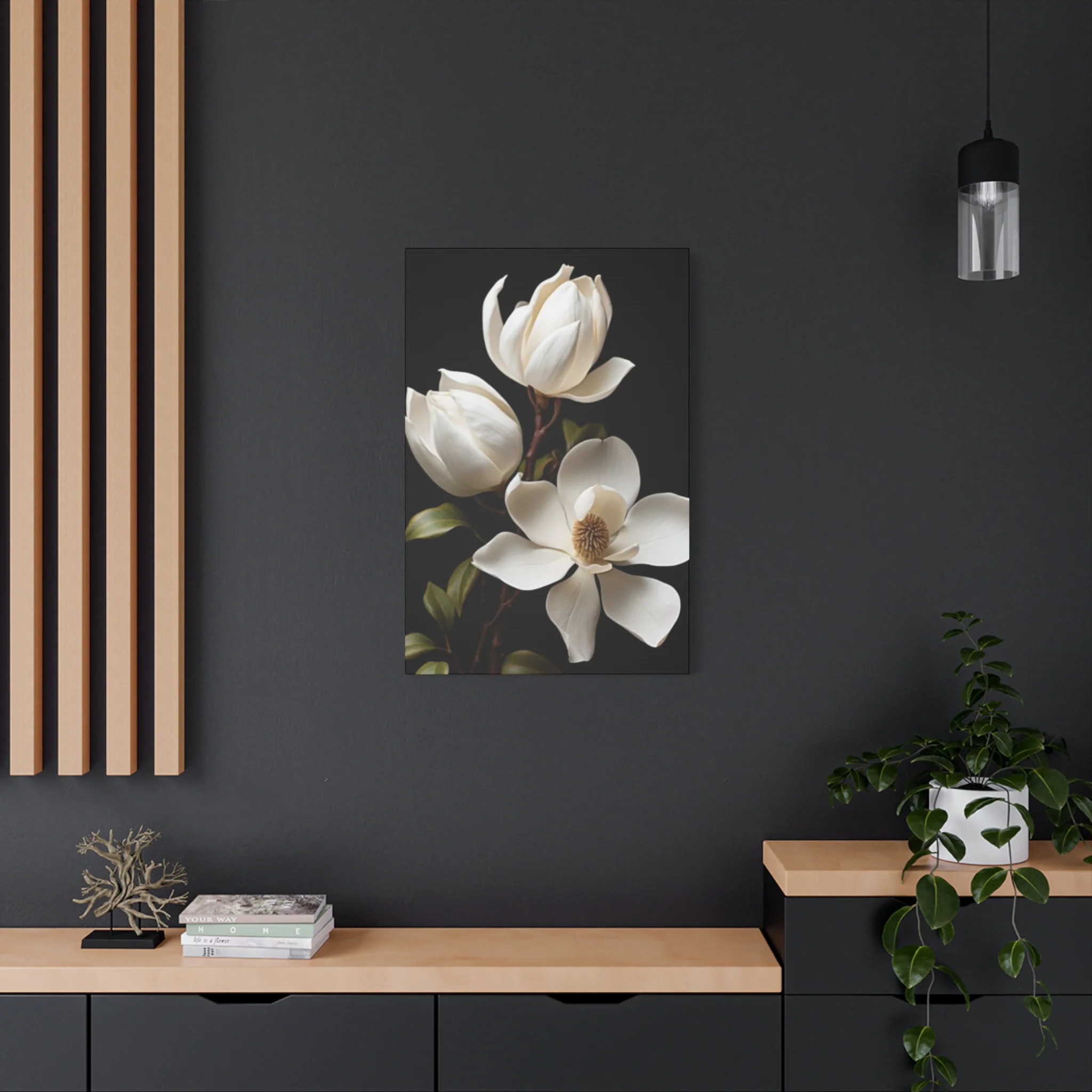 Magnolia Flower Family Painting Wall Art & Canvas Prints - Image 10