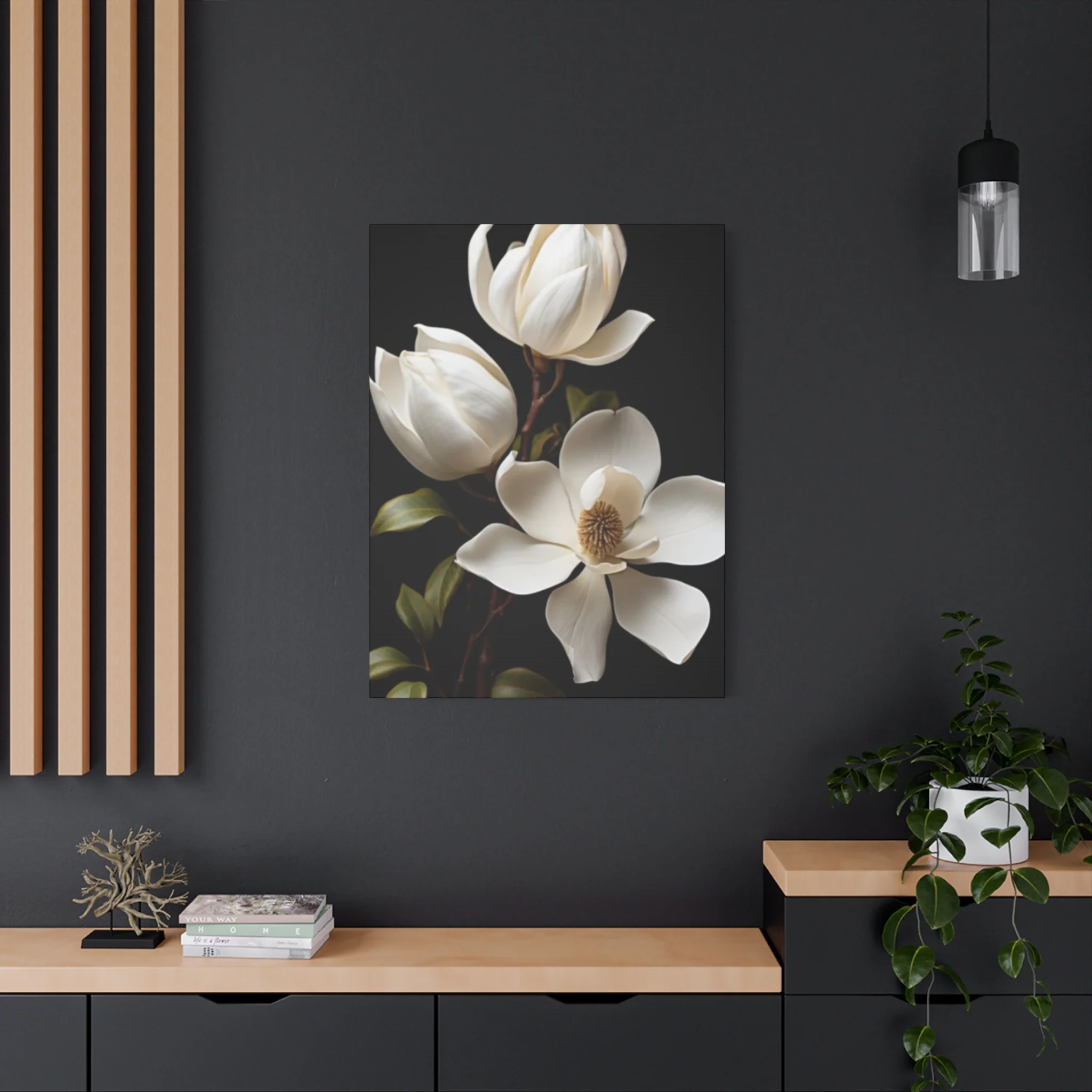 Magnolia Flower Family Painting Wall Art & Canvas Prints - Image 13