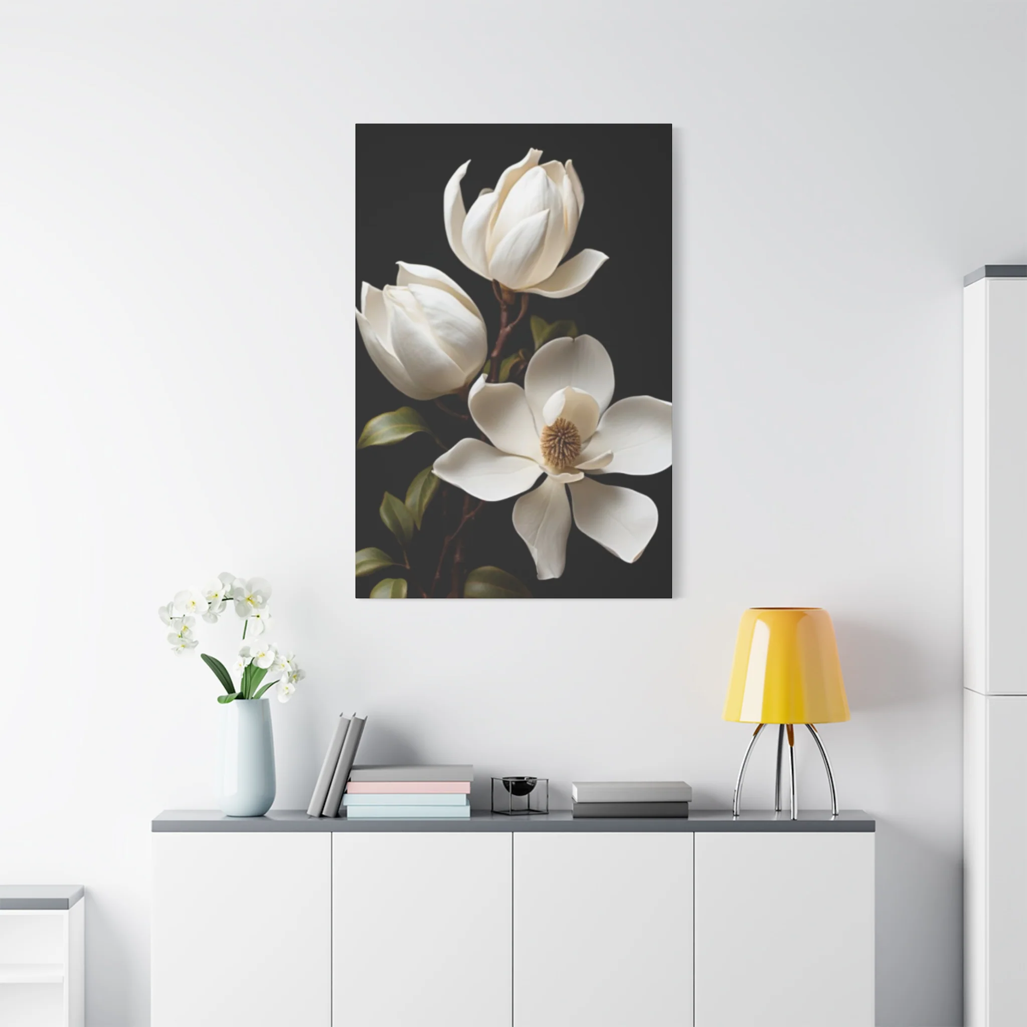 Magnolia Flower Family Painting Wall Art & Canvas Prints - Image 15