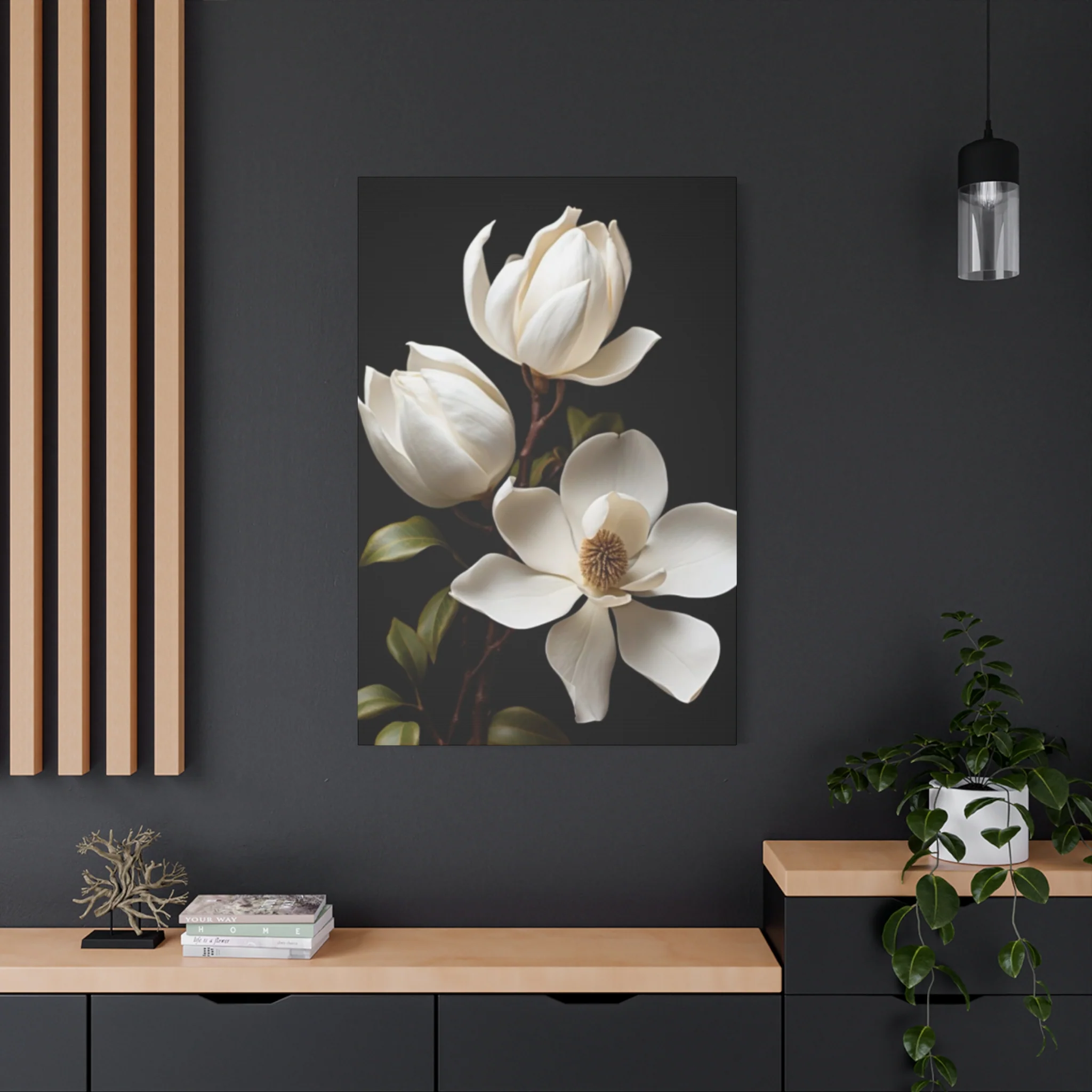 Magnolia Flower Family Painting Wall Art & Canvas Prints - Image 16
