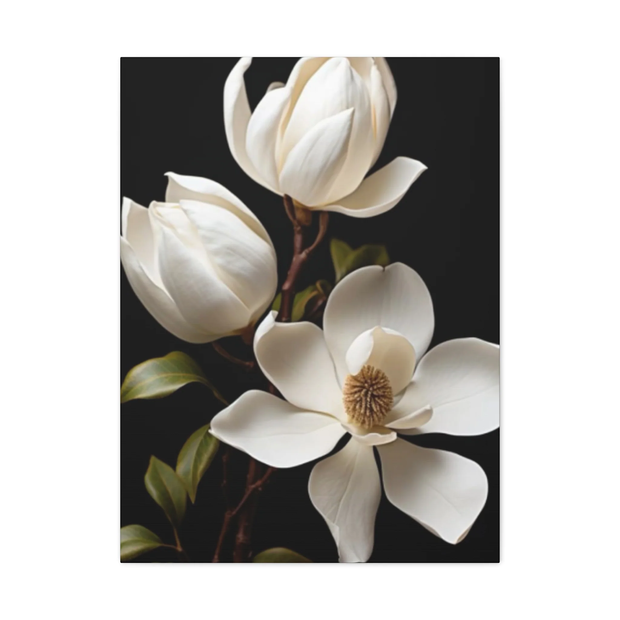 Magnolia Flower Family Painting Wall Art & Canvas Prints - Image 5