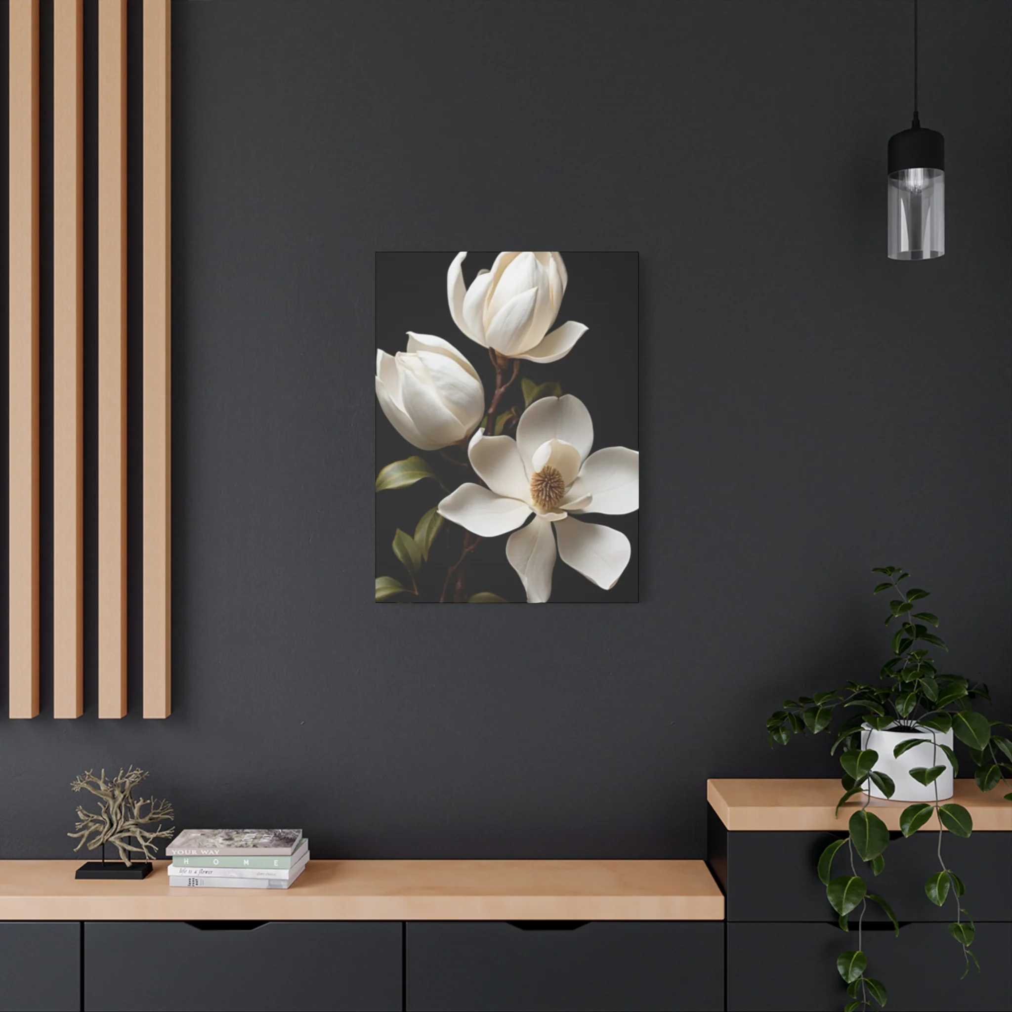 Magnolia Flower Family Painting Wall Art & Canvas Prints - Image 7