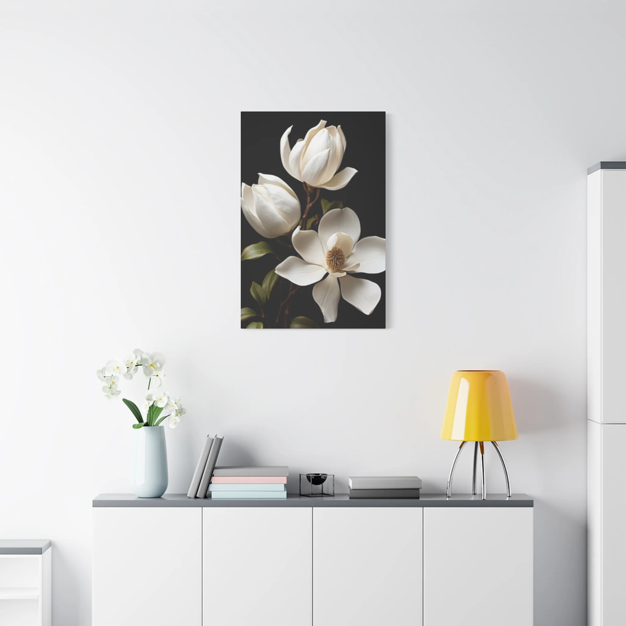 Magnolia Flower Family Painting Wall Art & Canvas Prints - Image 9